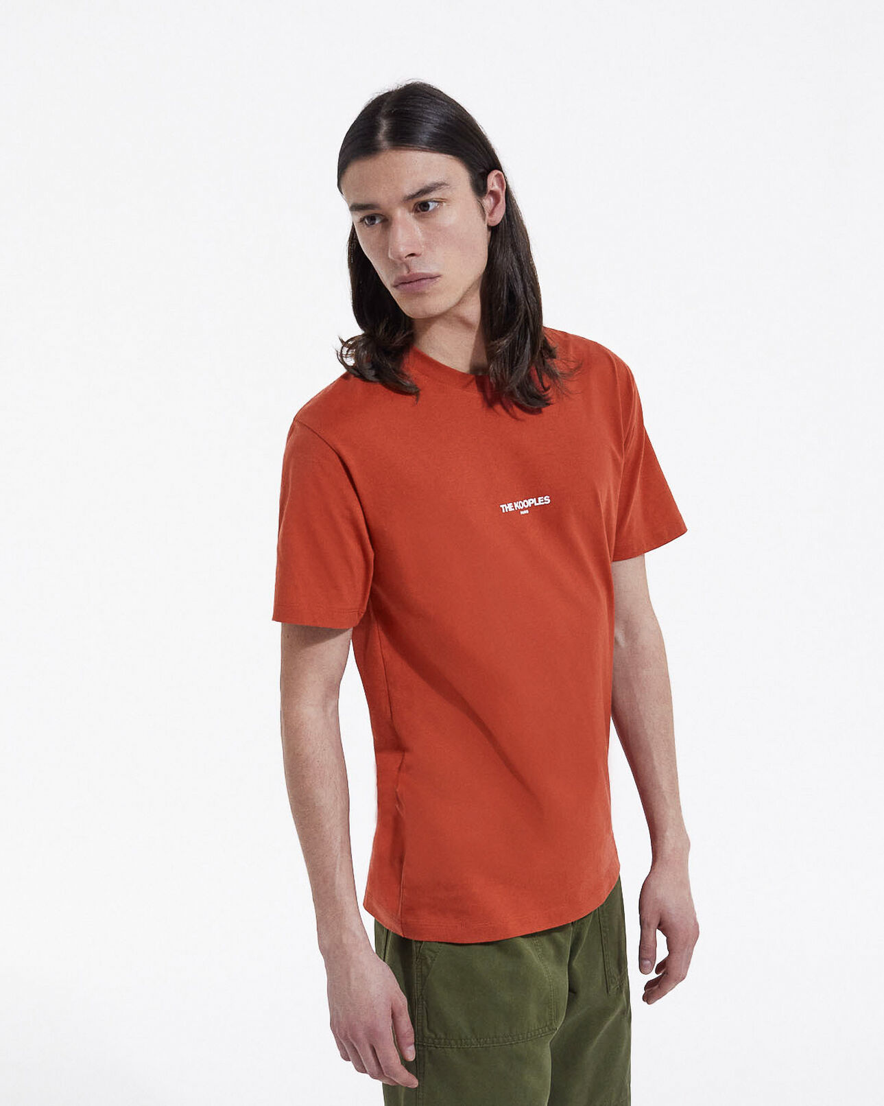 The Kooples HOMME RED t-shirt rouge à petit logo the kooples