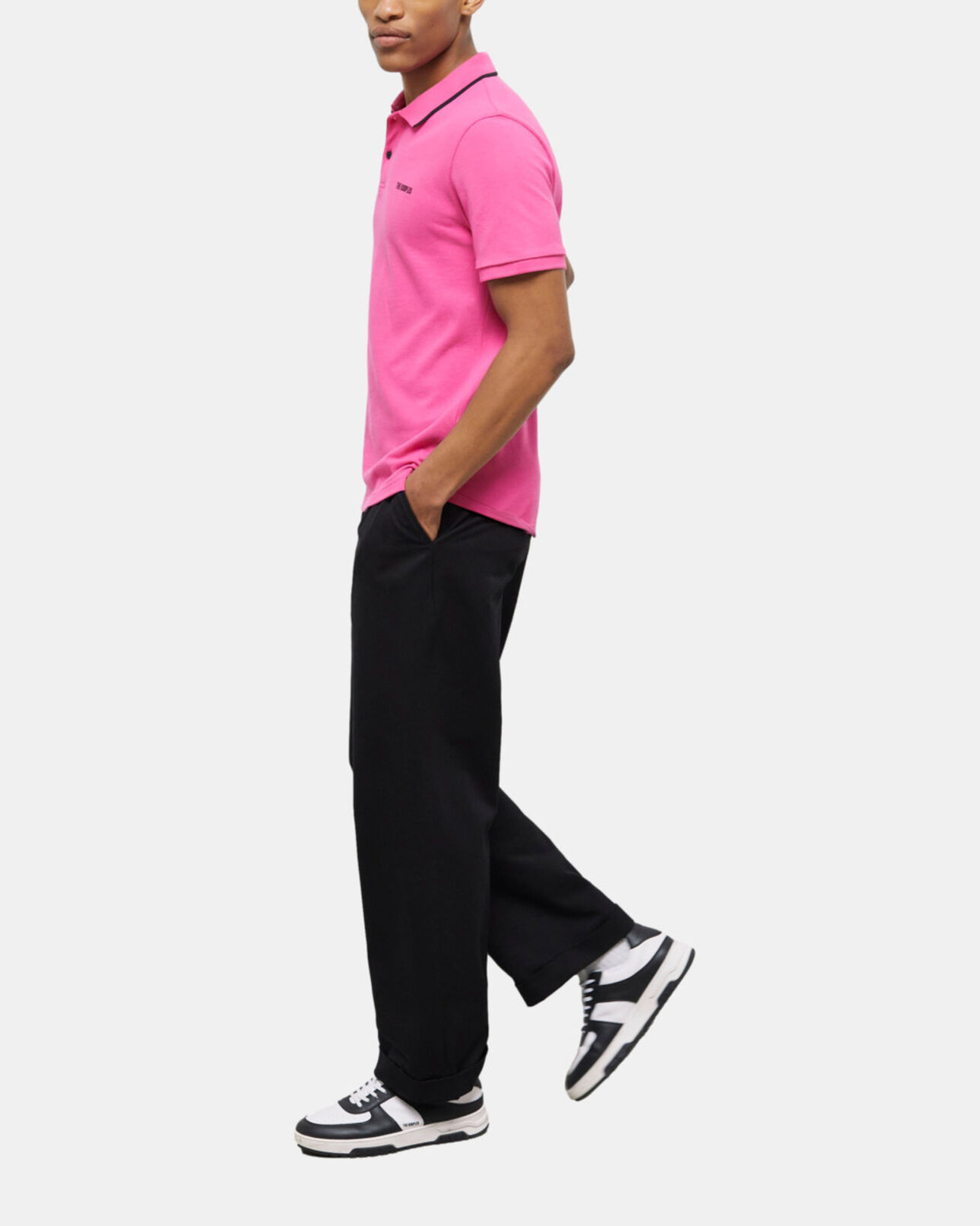 The Kooples HERREN PINK rosa poloshirt mit logo