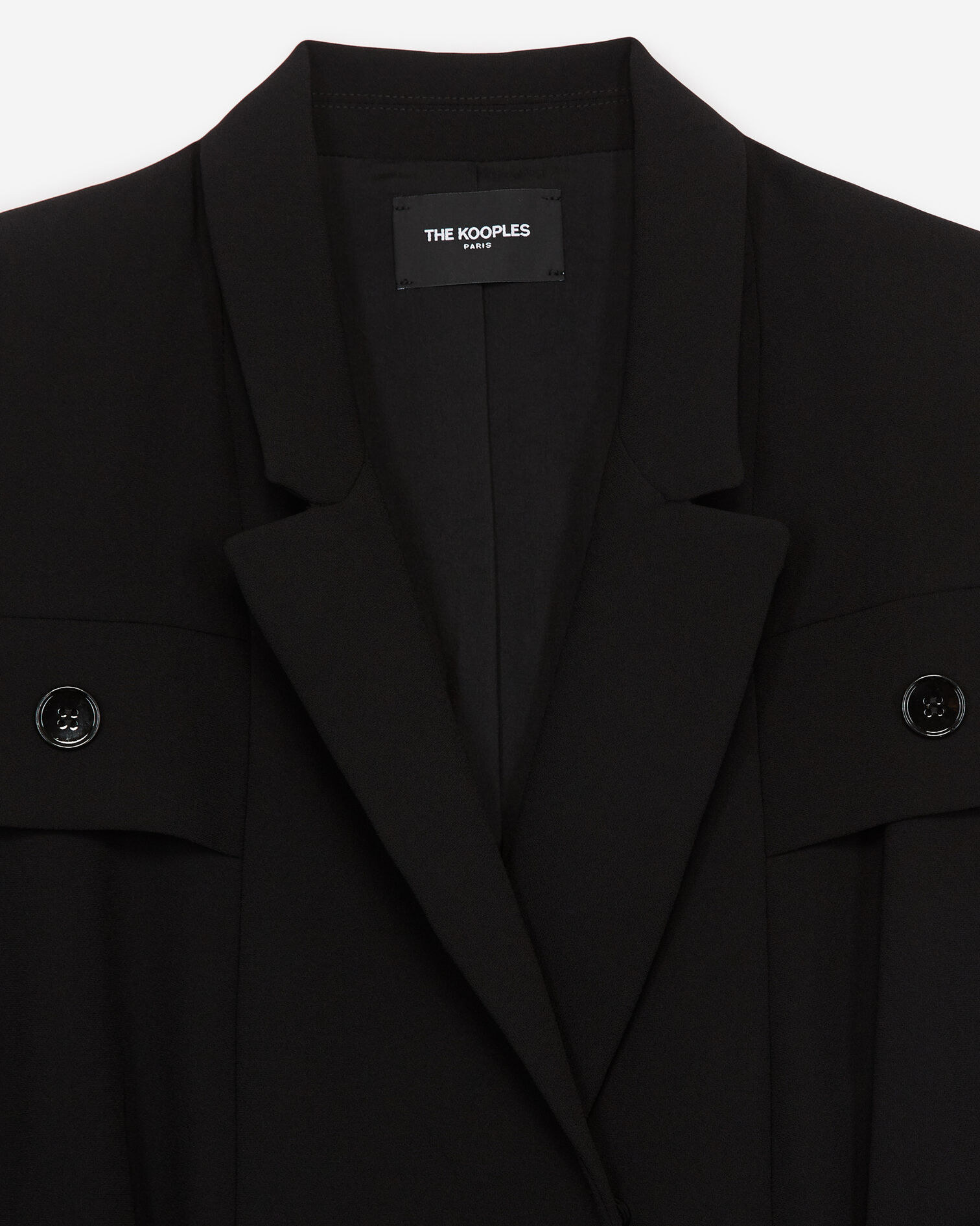 Black tailored formal rock-style dress, BLACK, hi-res image number null
