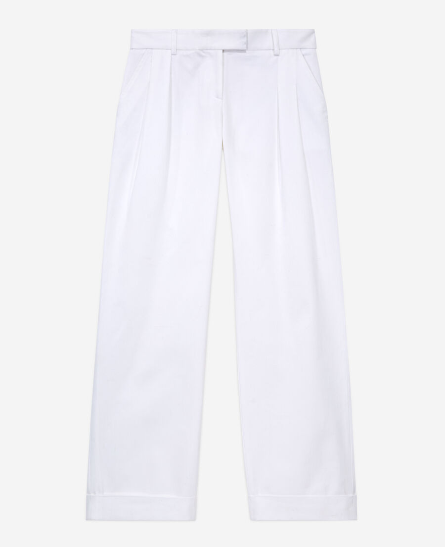 pantalón ancho blanco
