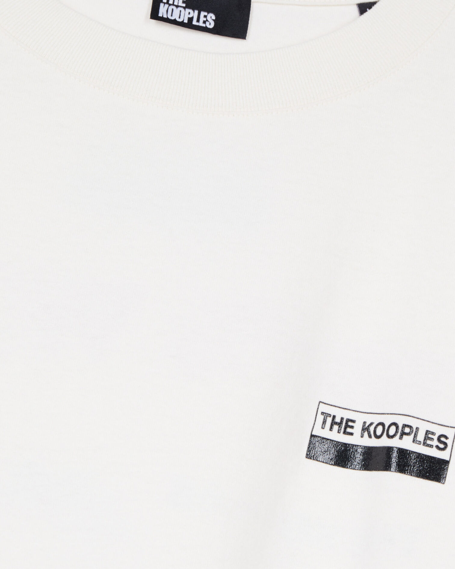 Oversized T-shirt with ecru screen printing, ECRU, hi-res image number null