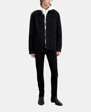 The Kooples H BLACK black denim worker jacket