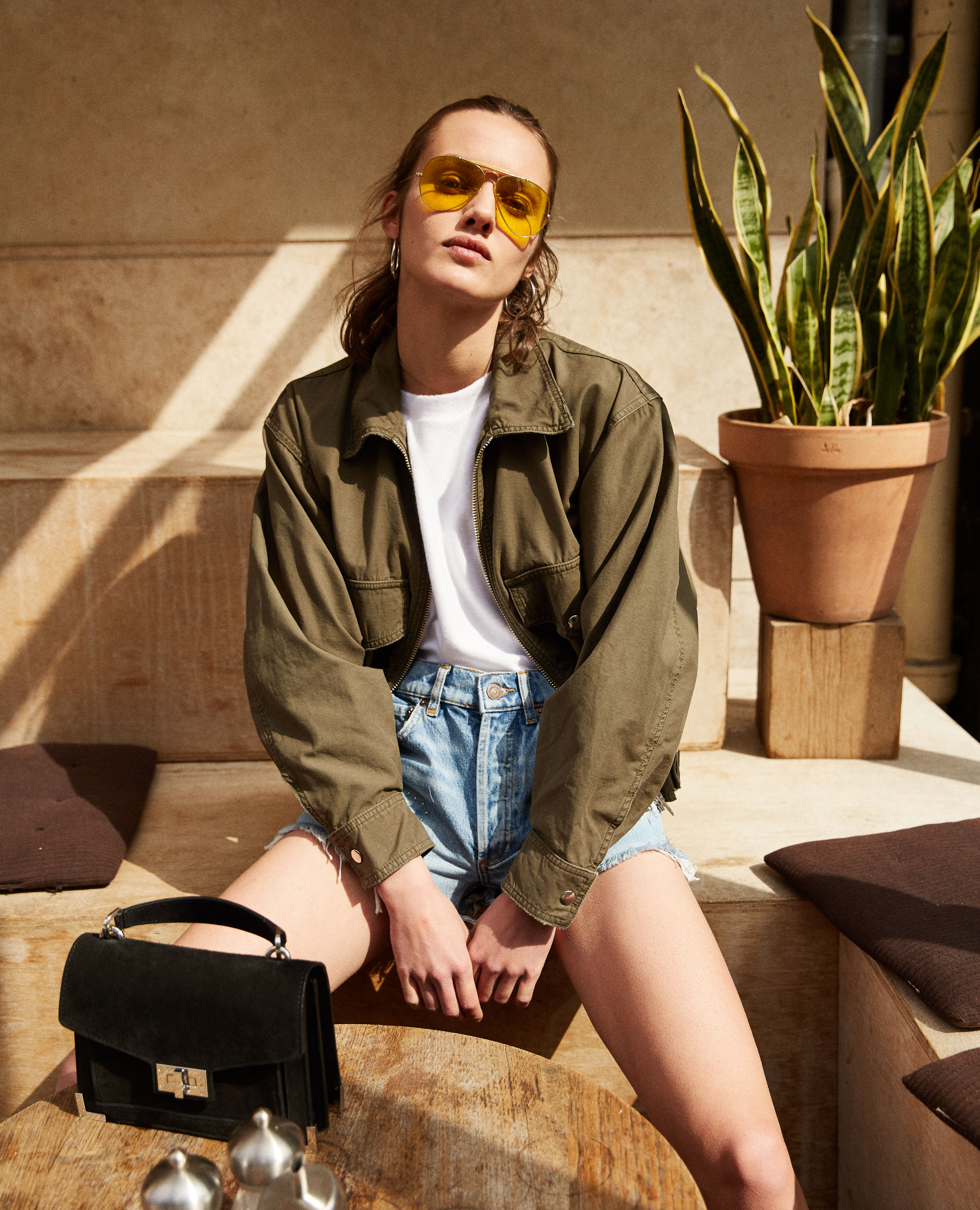 Veste kaki the kooples outlet