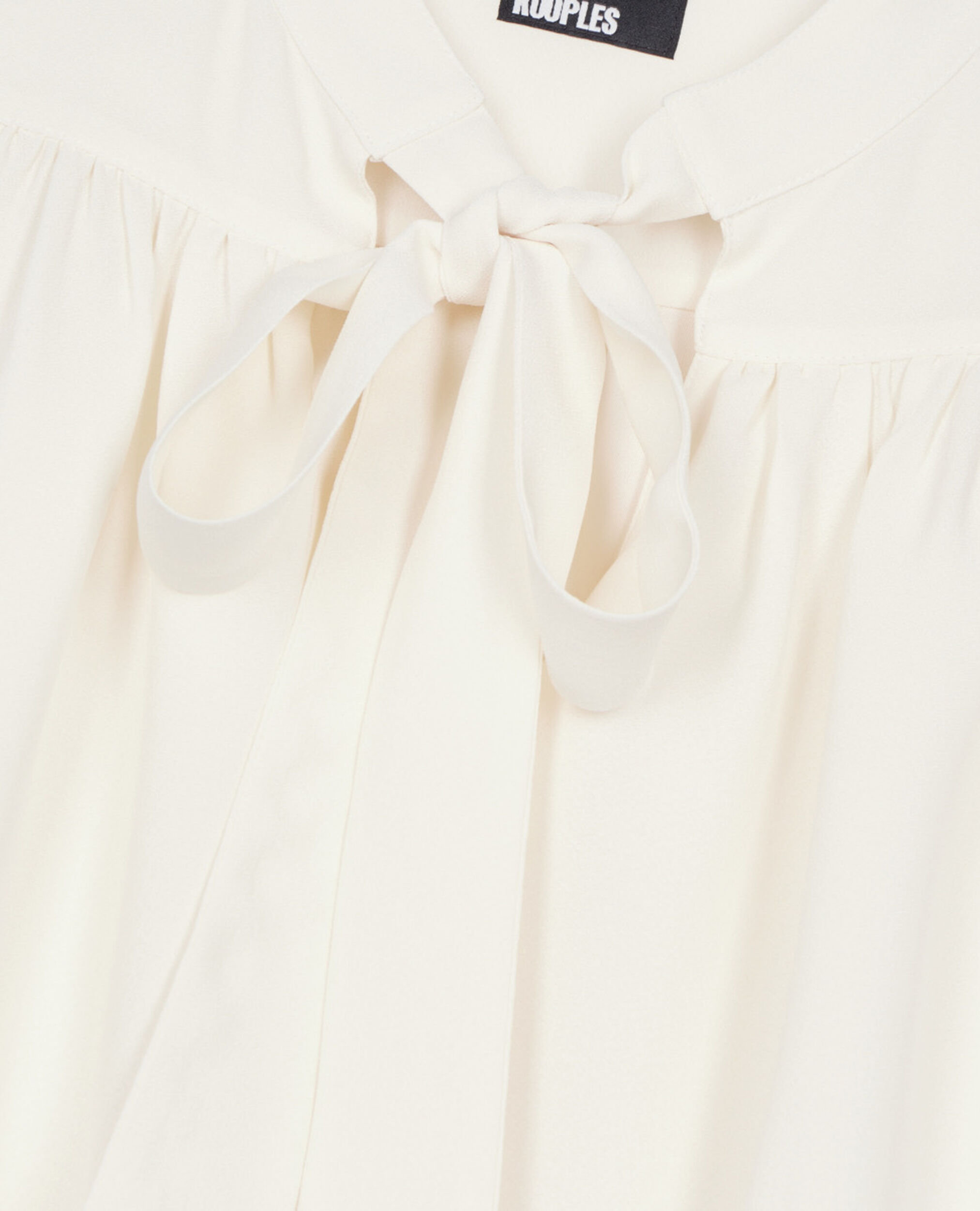 Ecrufarbenes Top mit gerafften Details, ECRU, hi-res image number null