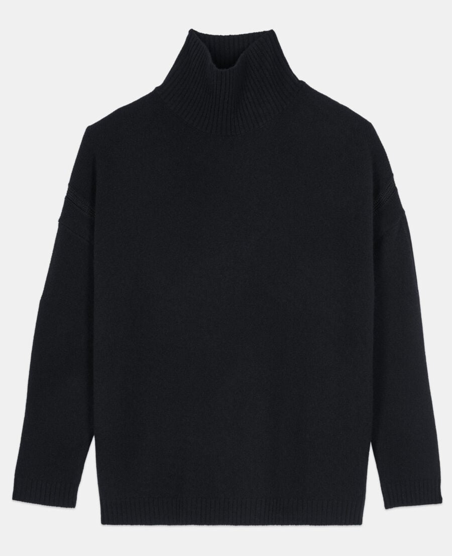 The Kooples FEMME BLACK pull en cachemire noir