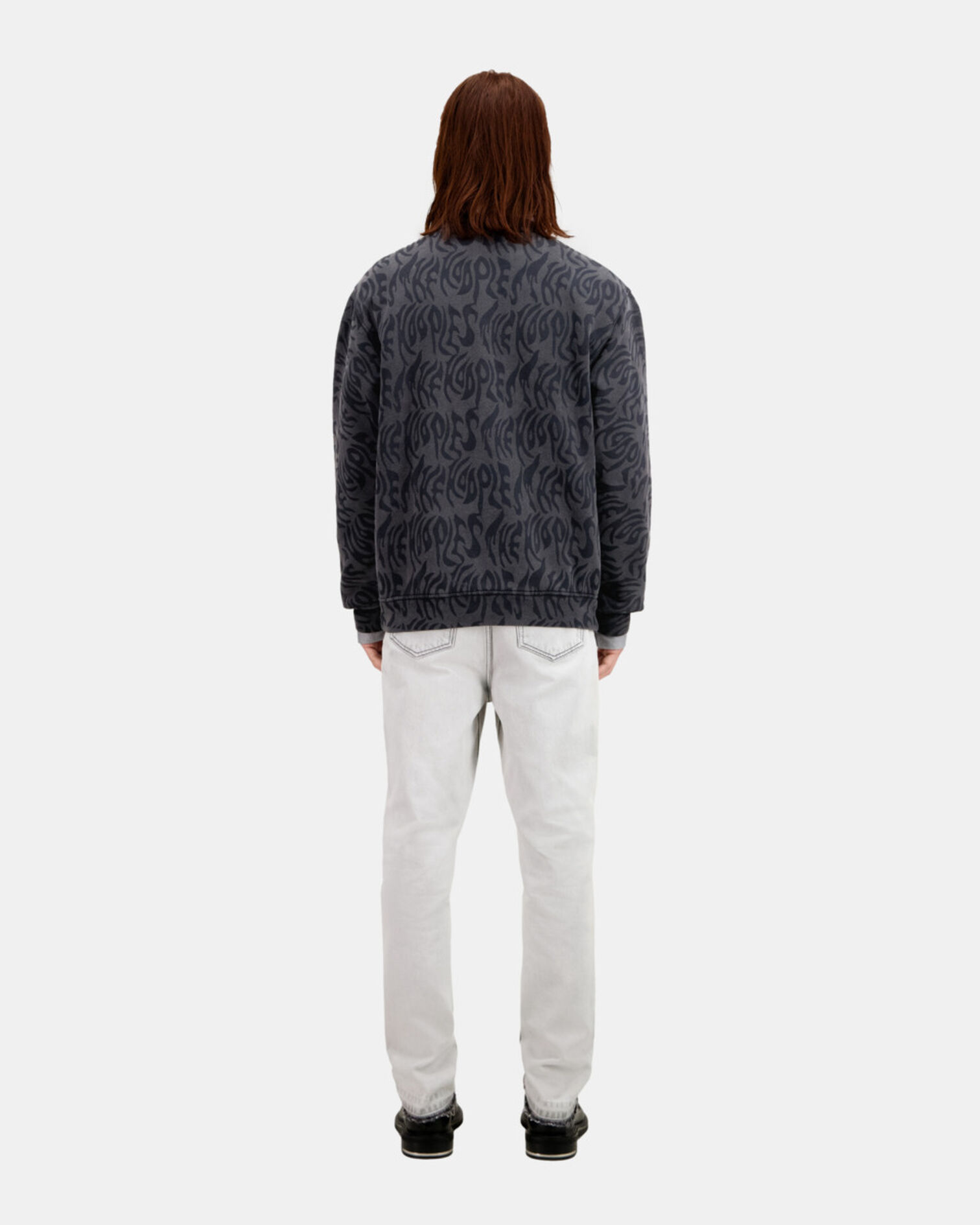 Sudadera estampada para hombre, BLACK WASHED, hi-res image number null