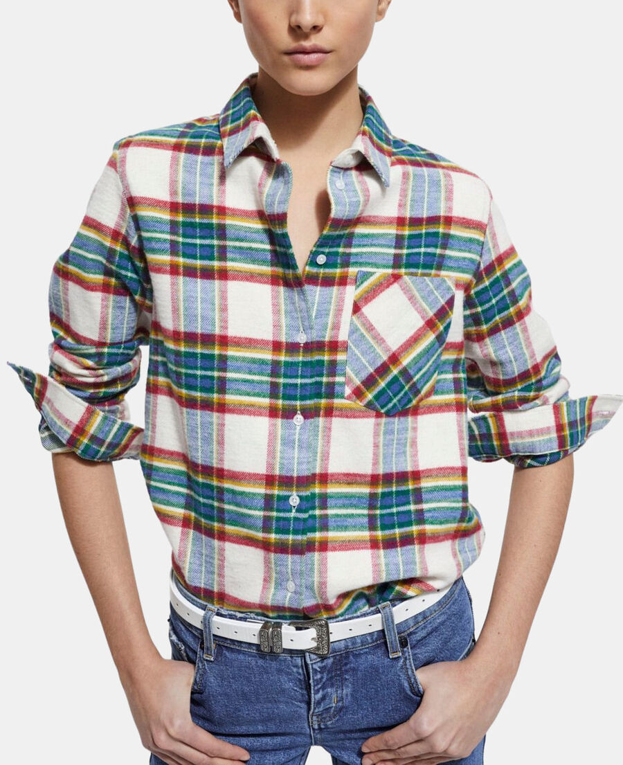 The Kooples F MULTICOLOR overshirt with check motif