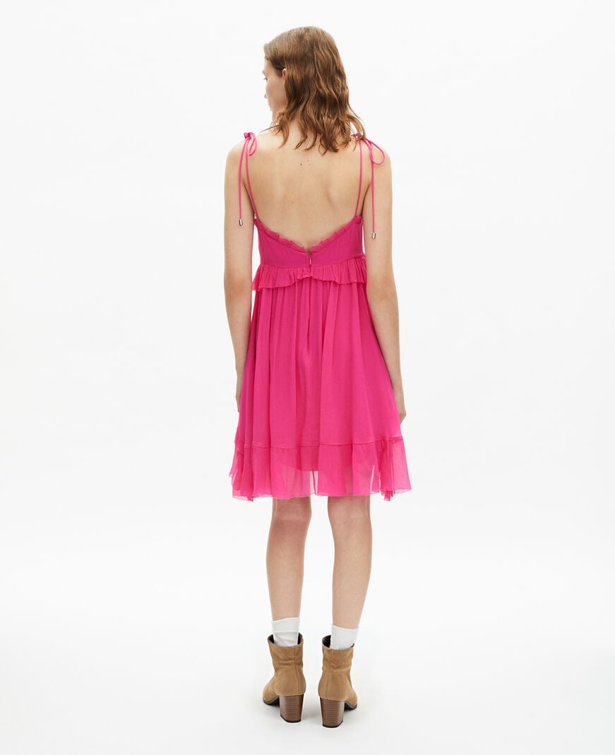 The Kooples FEMME FUSHIA robe courte fuchsia