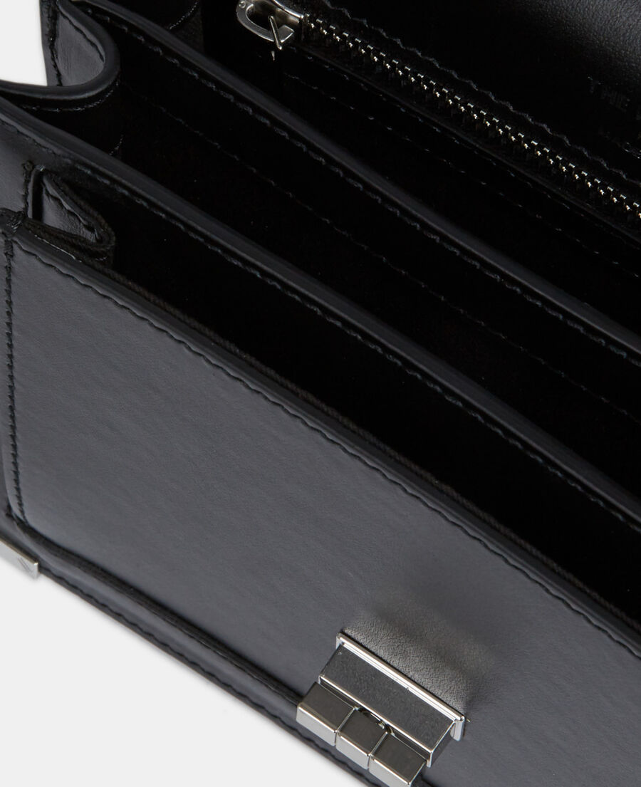 The Kooples WOMEN BLACK STONE small black emily bag