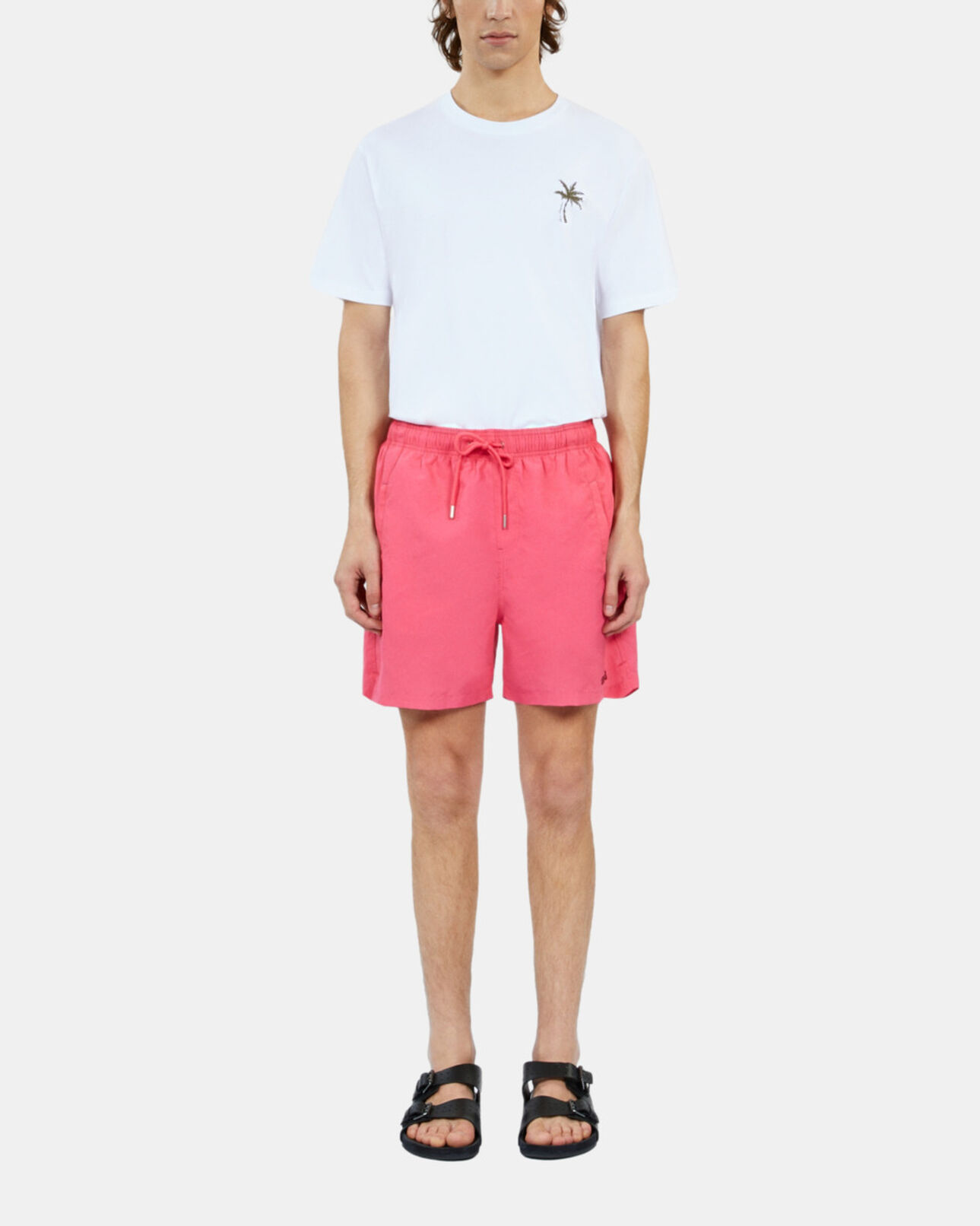 The Kooples MEN RETRO PINK pink swimshorts