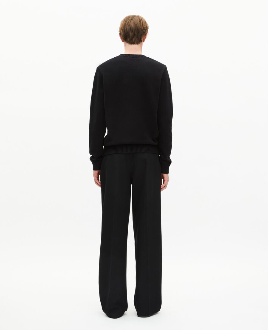 The Kooples MEN BLACK-ECRU black skull sweater