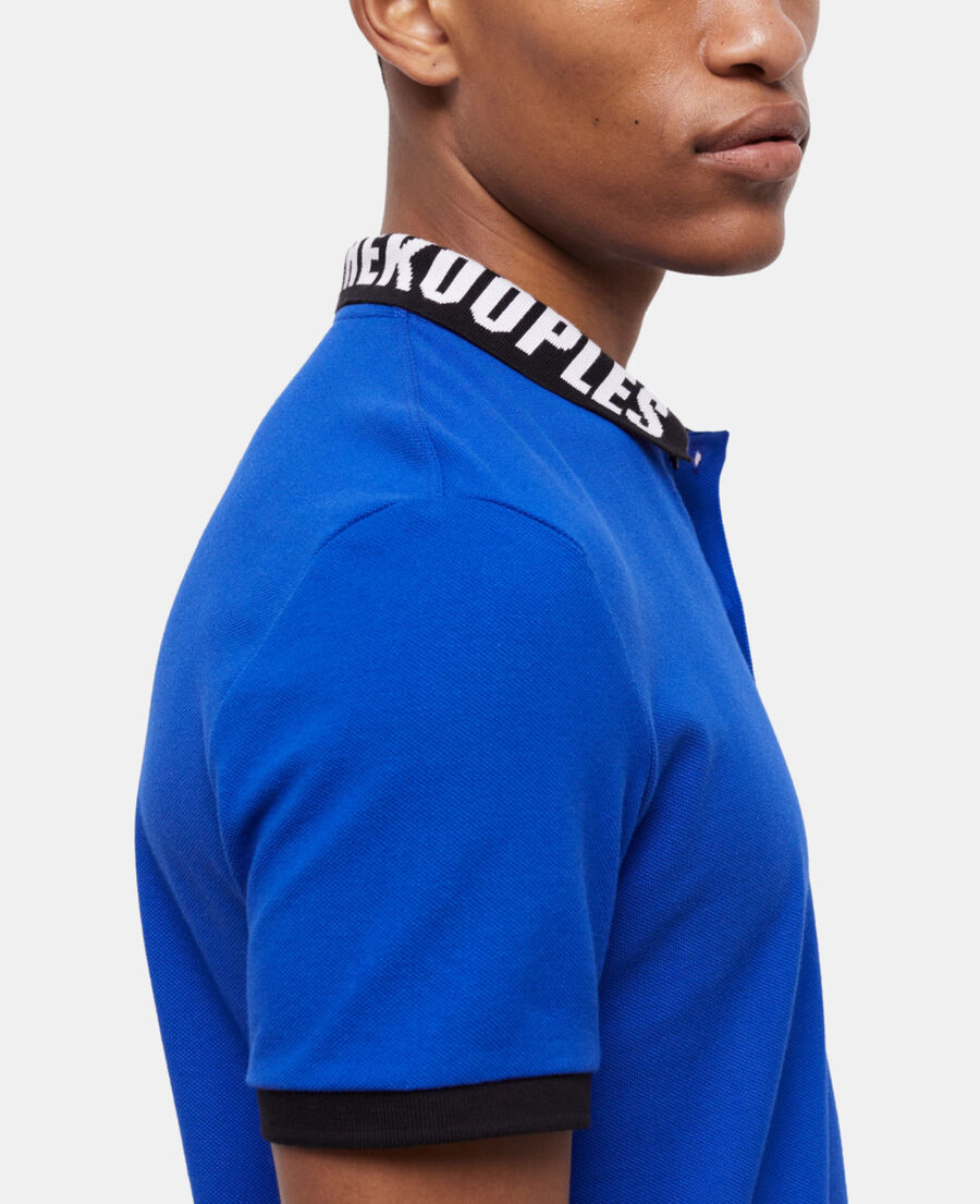 The Kooples HERREN BLUE ELECTRIC blaues poloshirt