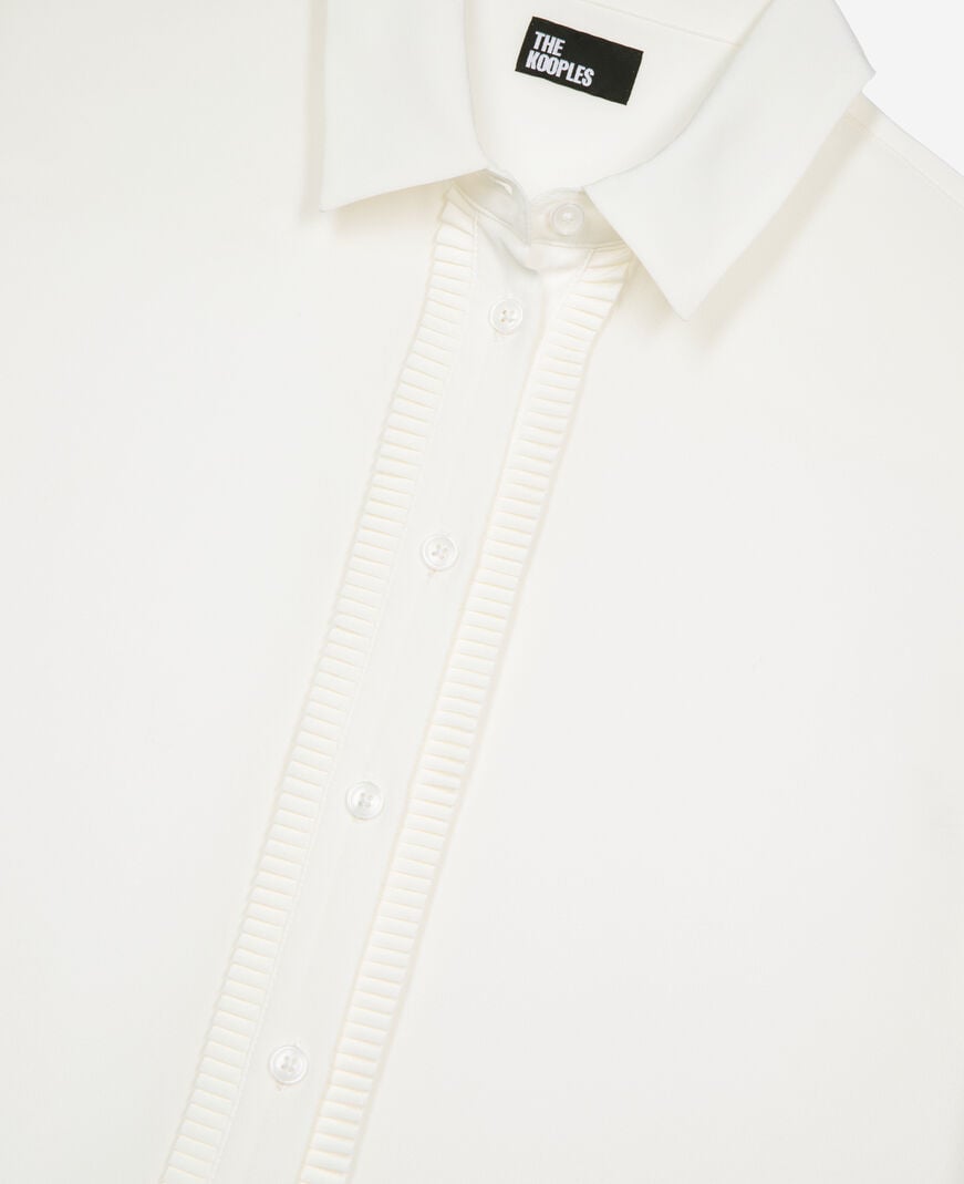 The Kooples FEMME ECRU chemise en soie écrue