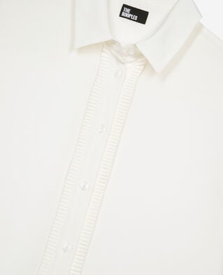 The Kooples FEMME ECRU chemise en soie écrue