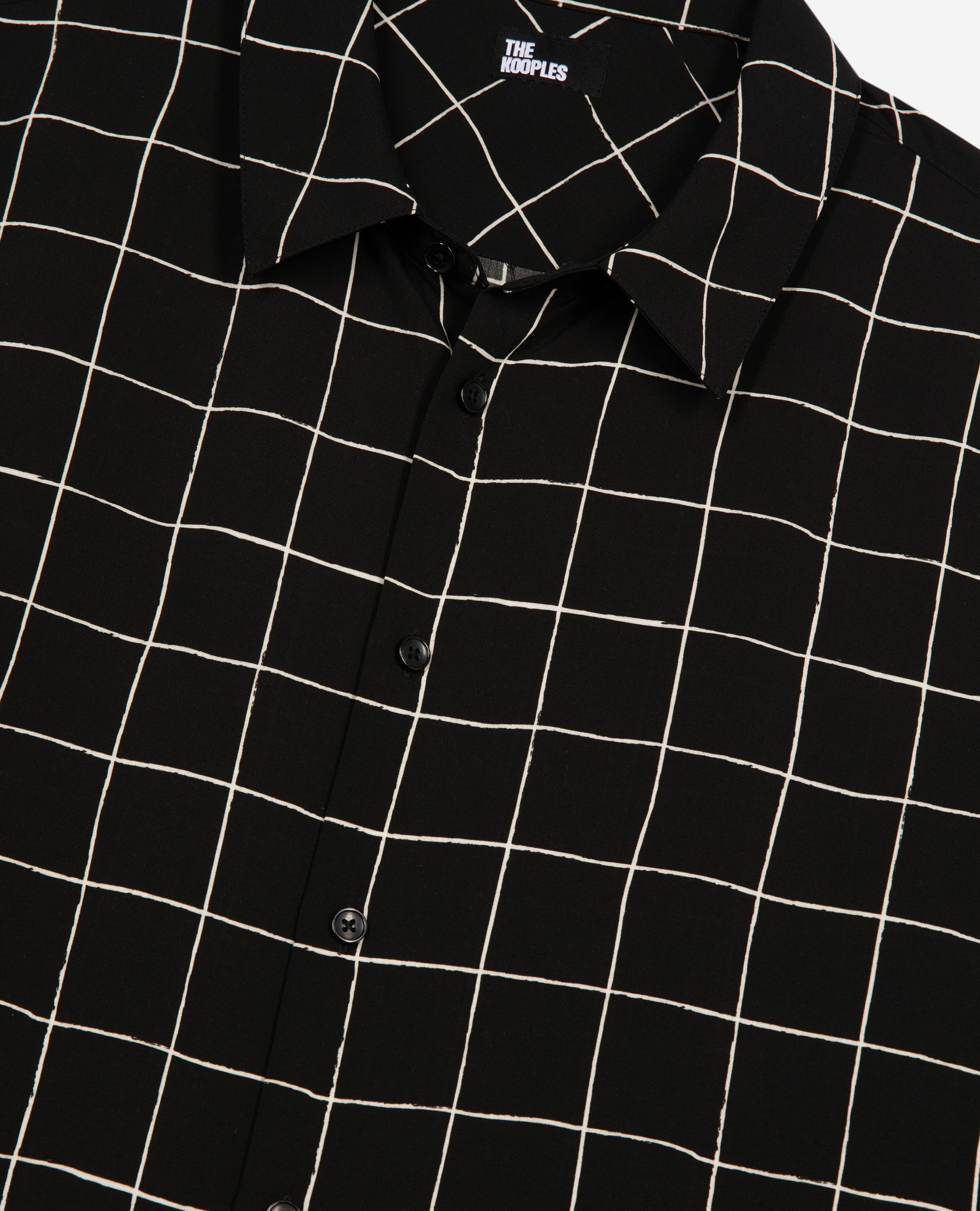Chemise à carreaux noire, BLACK WHITE, hi-res image number null
