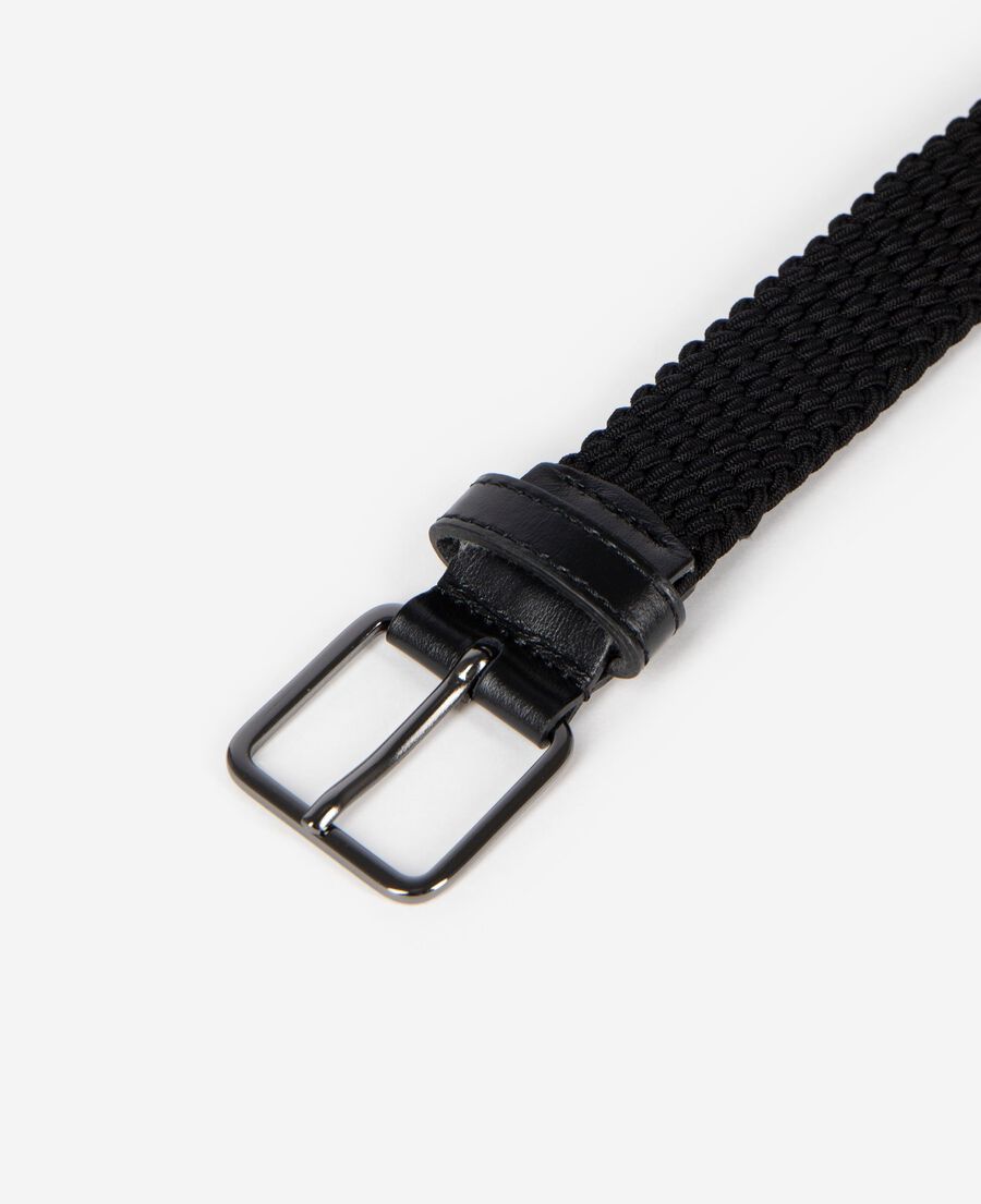 The Kooples H BLACK black braided belt