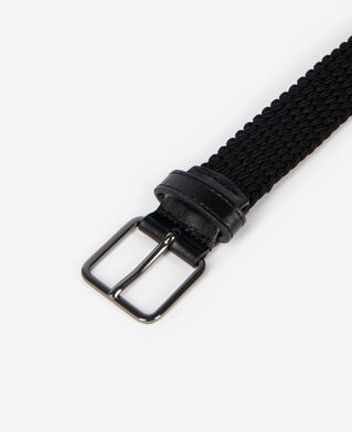 The Kooples H BLACK black braided belt
