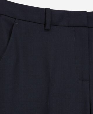 The Kooples WOMEN NAVY navy blue slim-fit wool tailored trousers