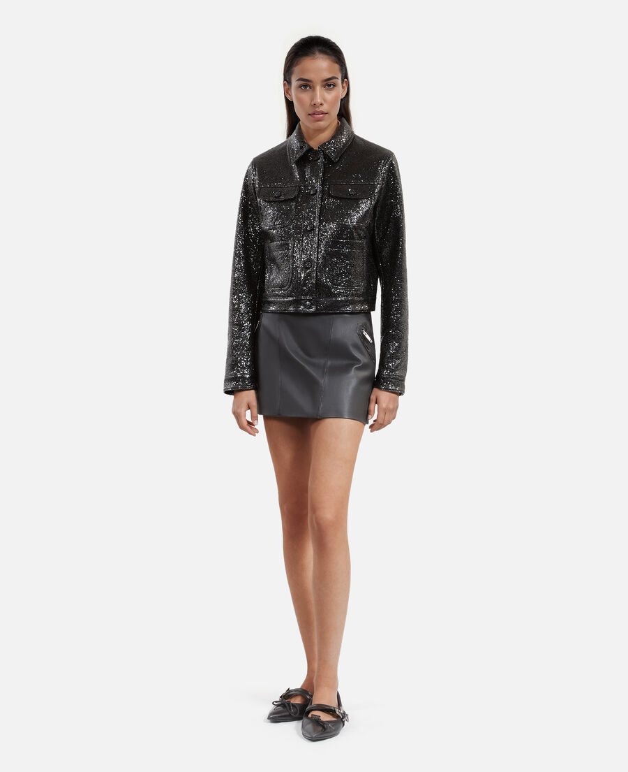 The Kooples WOMEN BLACK short black jacket