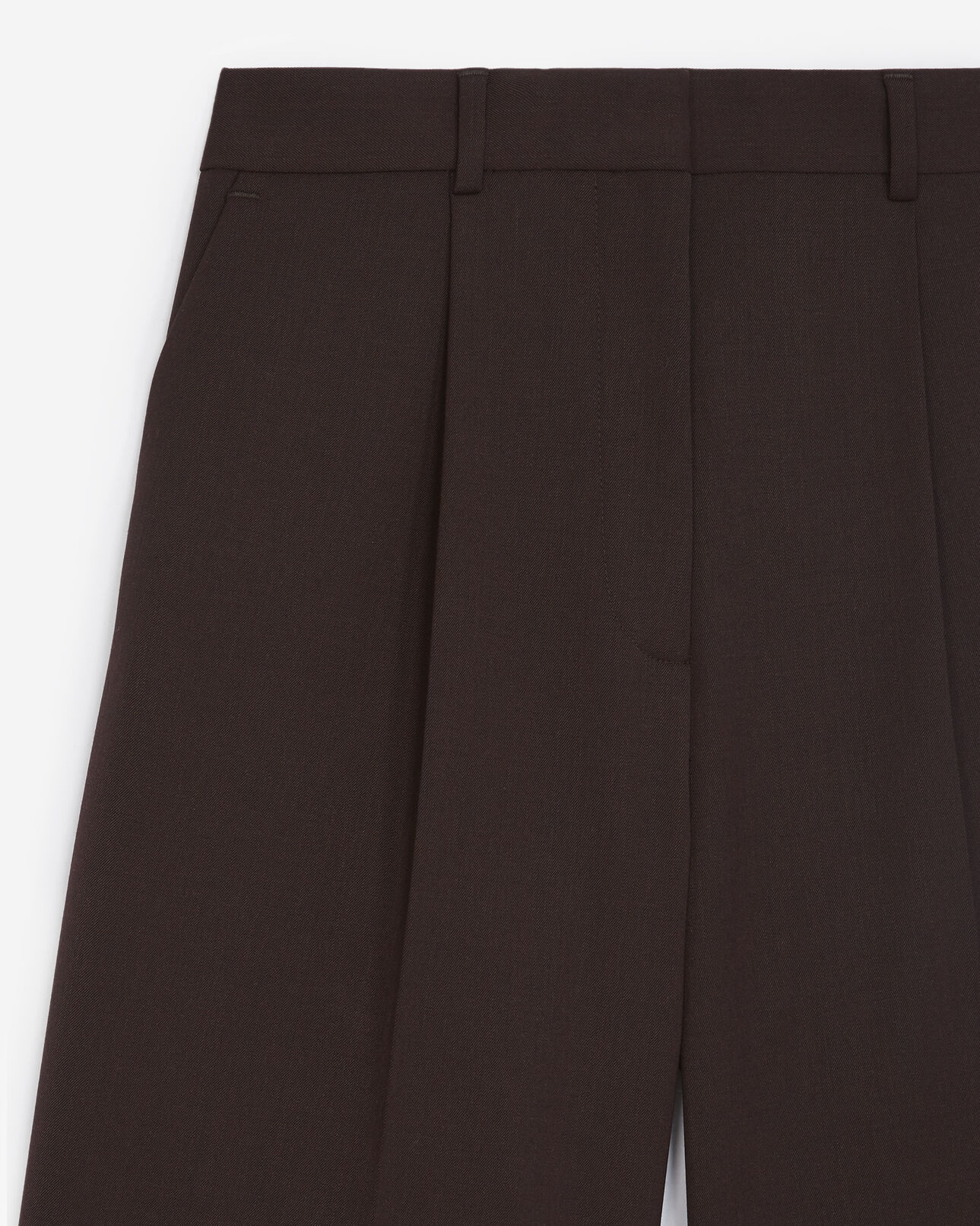 The Kooples FEMME BORDEAUX bermuda costume bordeaux laine à revers