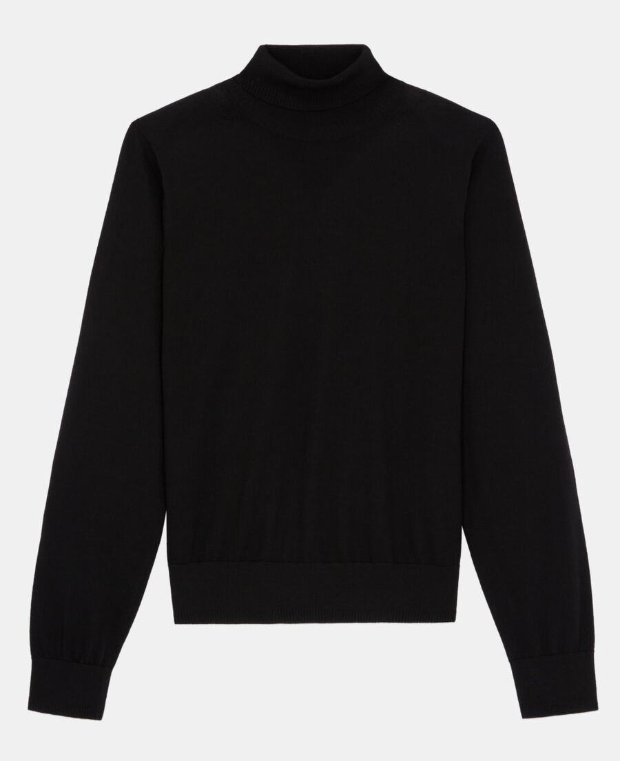 black merino sweater