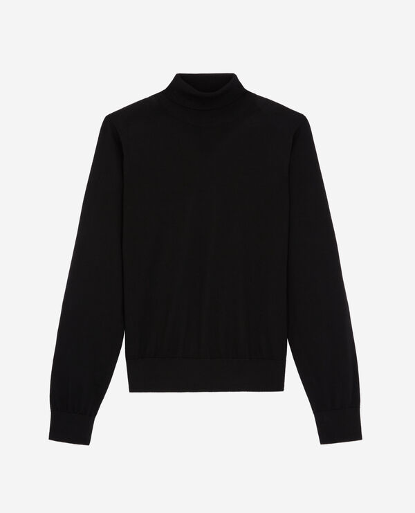 Black merino sweater