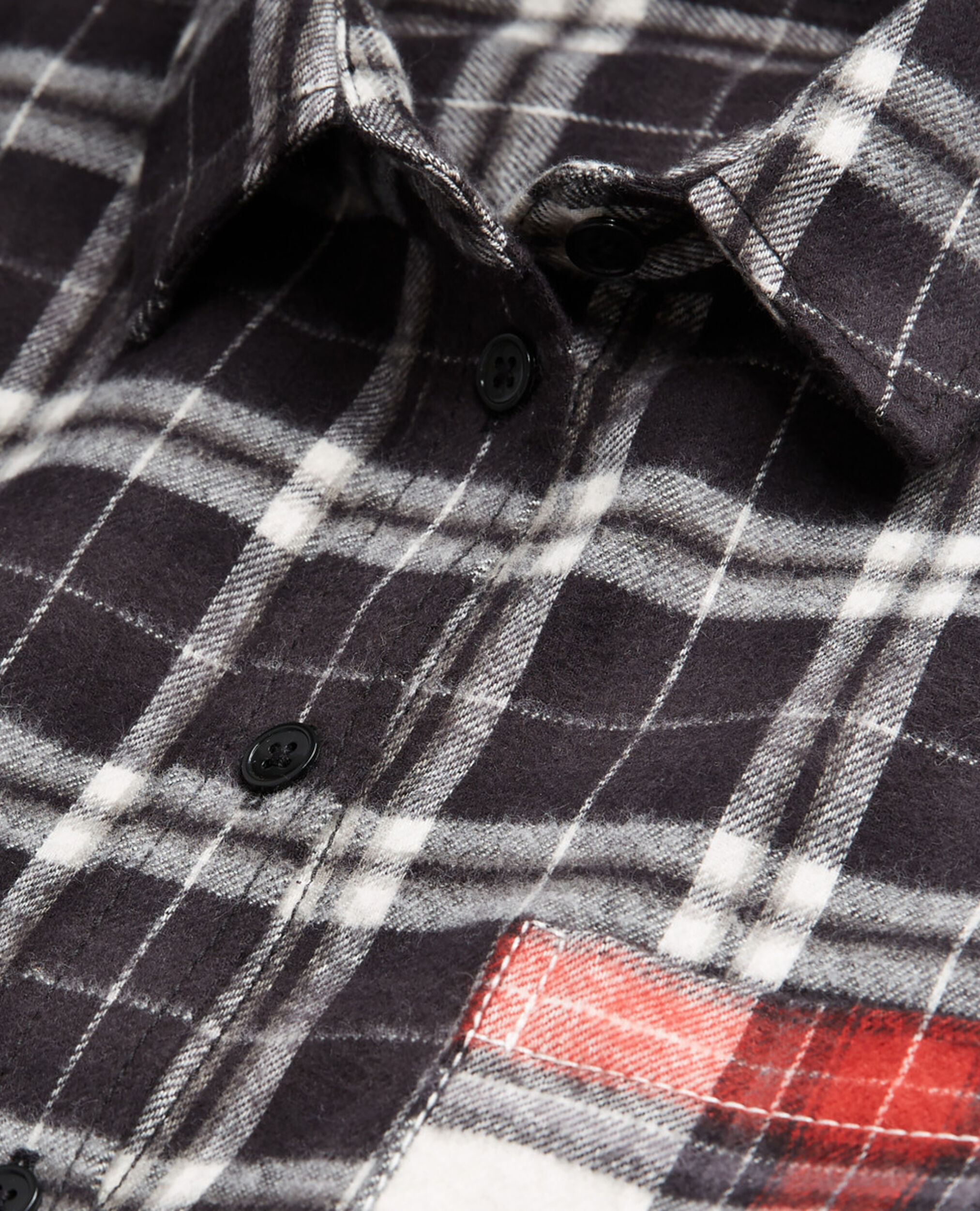 Overshirt with check motif, BLACK, hi-res image number null