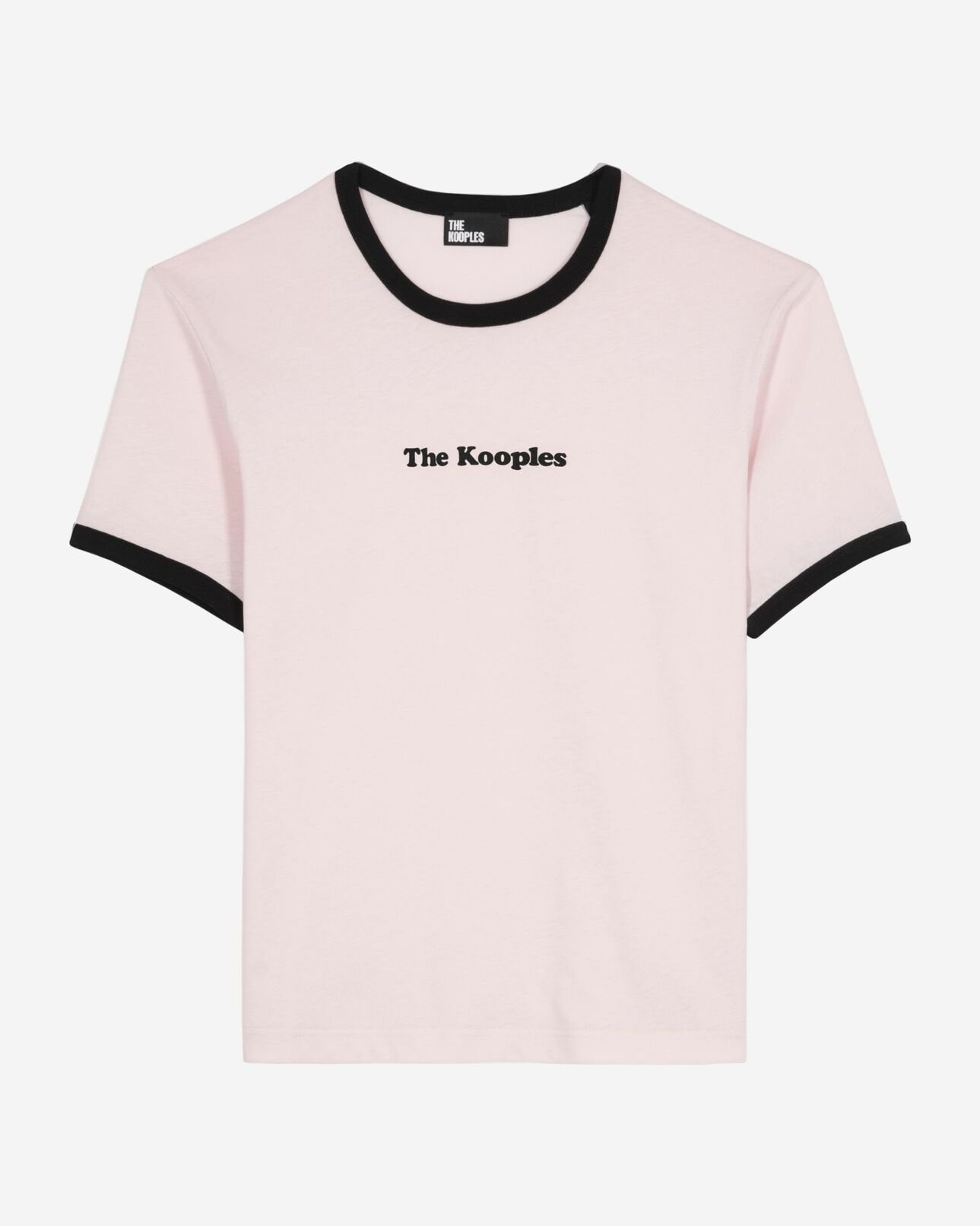 The Kooples WOMEN LILA women's pale pink screen-printed t-shirt