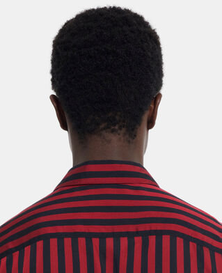The Kooples HOMME RED / BLACK chemise col classique à rayures