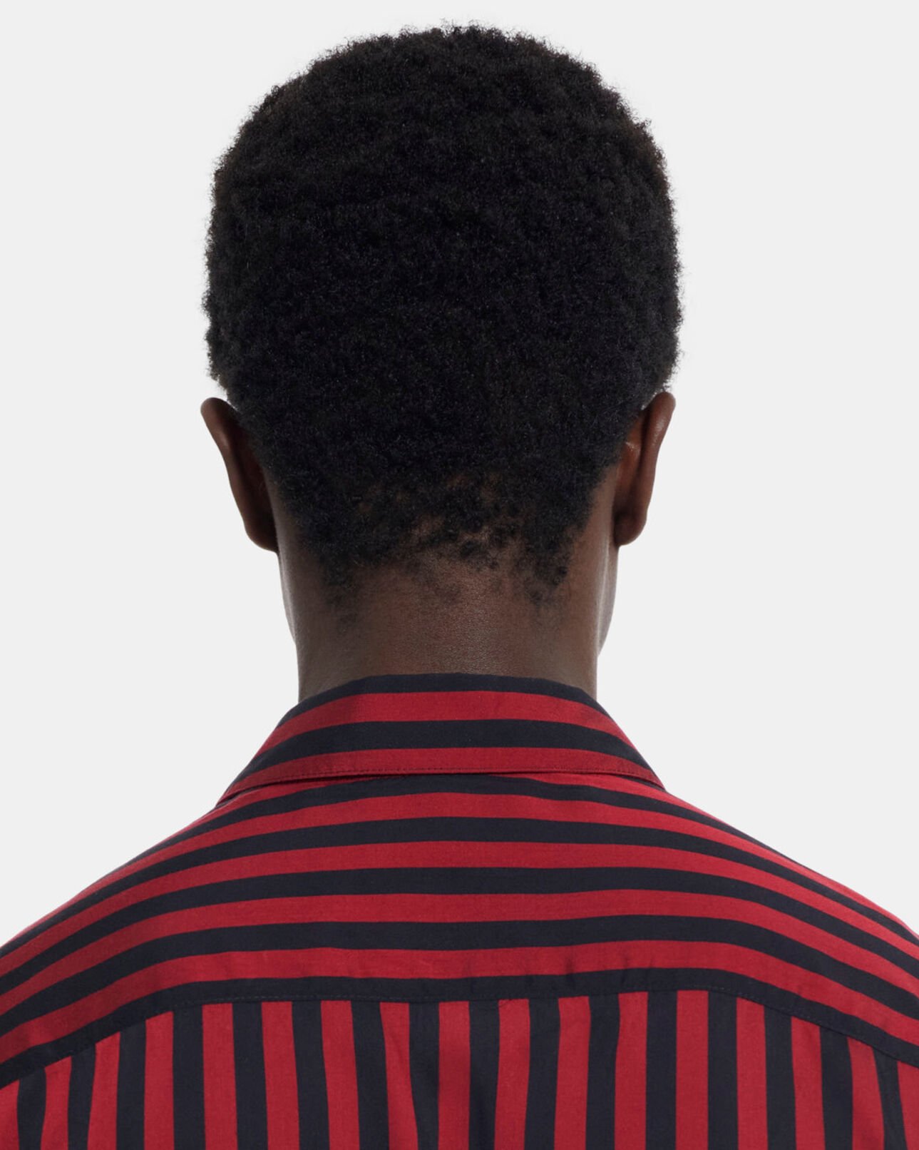 The Kooples HOMME RED / BLACK chemise col classique à rayures