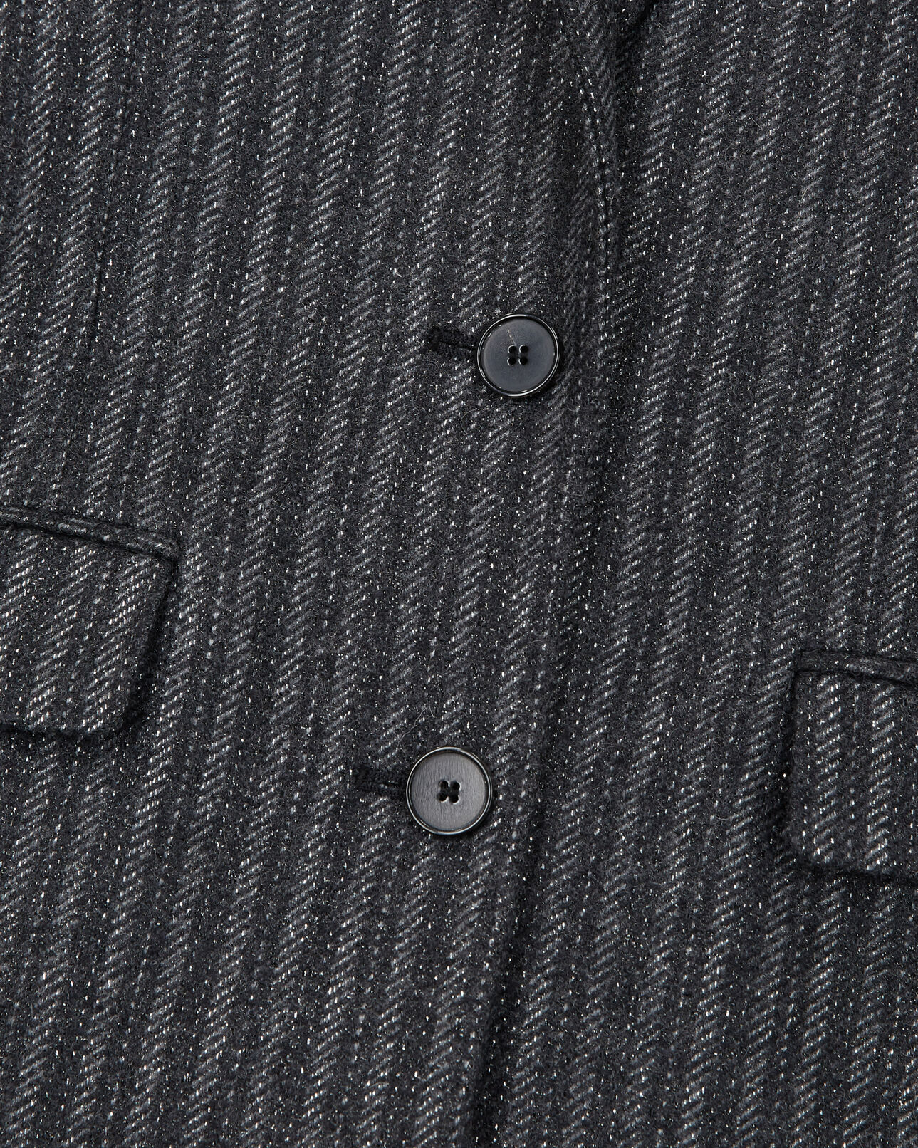 The Kooples FEMME BLACK veste à rayures grise