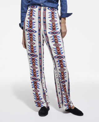The Kooples F MULTICOLOR straight printed pants