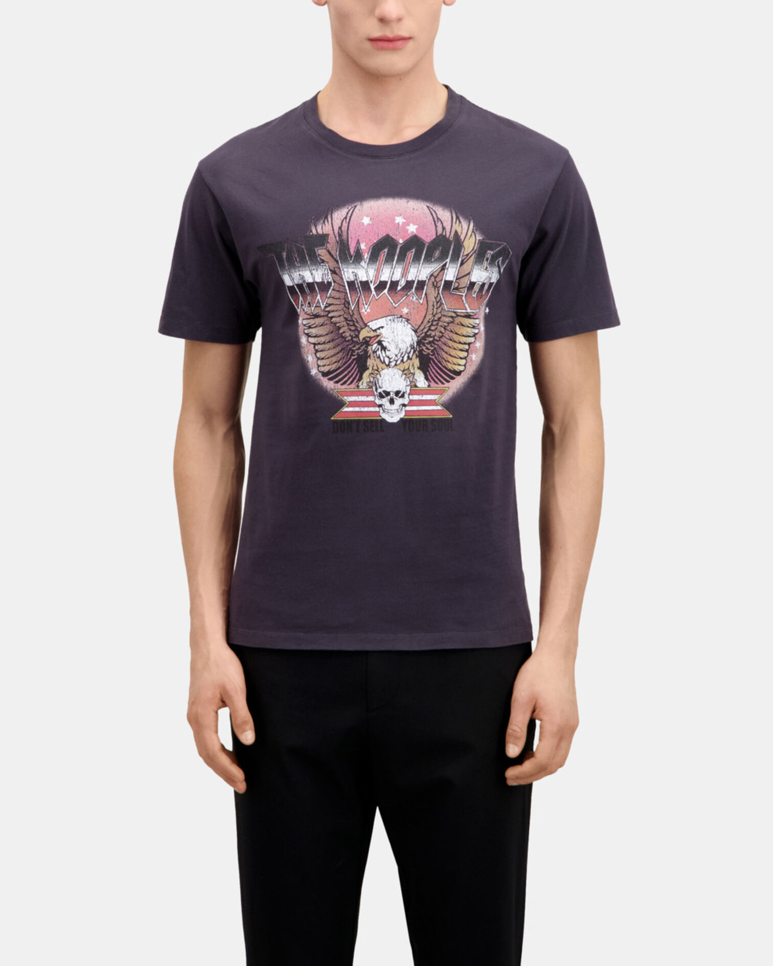 T-shirt avec sérigraphie gris, CARBONE, hi-res image number null