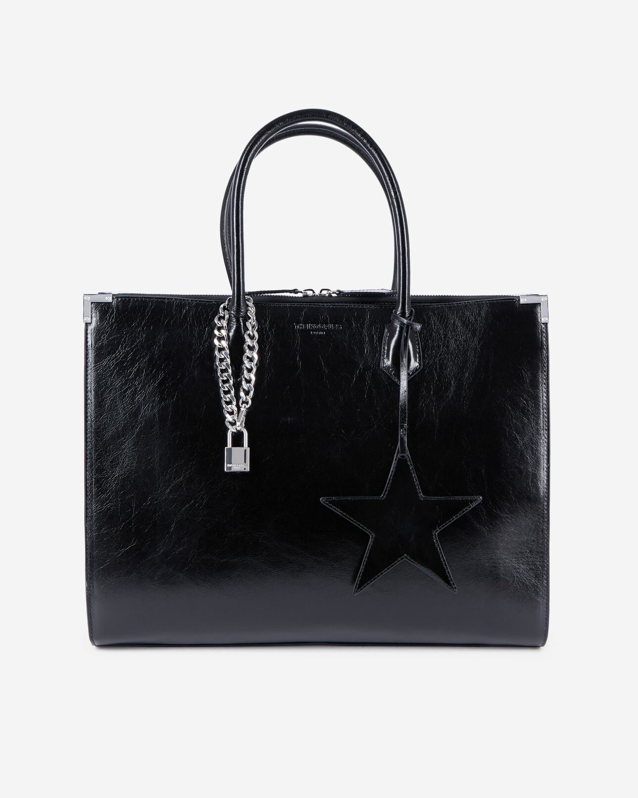 The Kooples FEMME BLACK sac ming xl en cuir noir