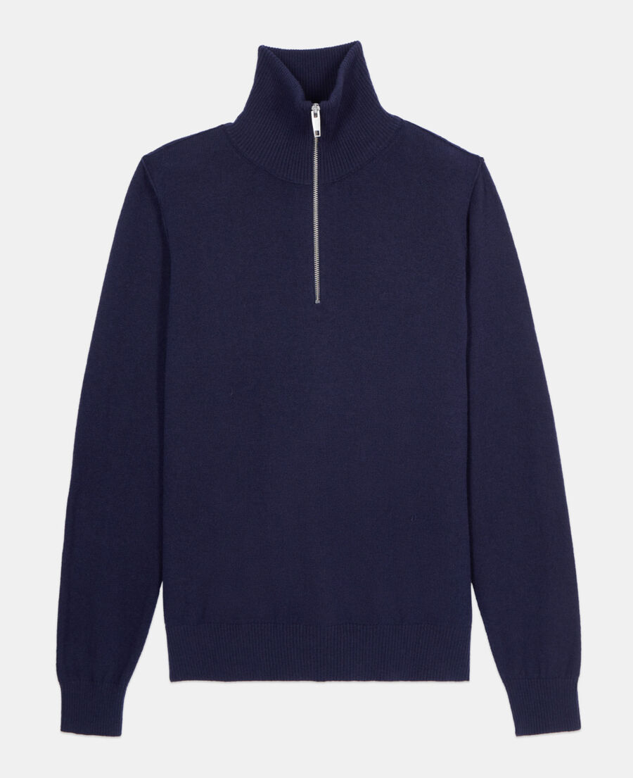The Kooples H NAVY navy blue wool sweater