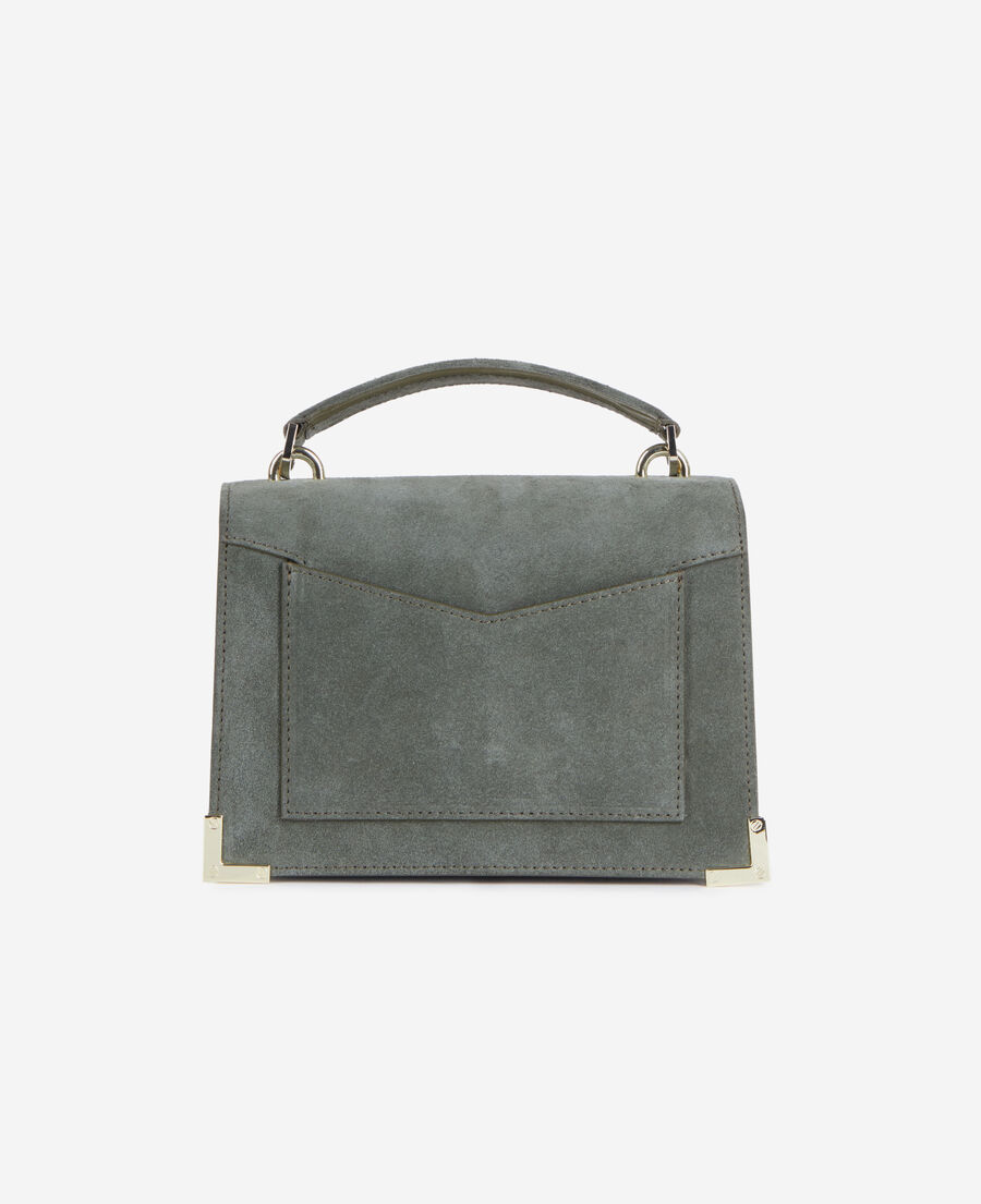 The Kooples F GREEN small emily bag in pine green leather