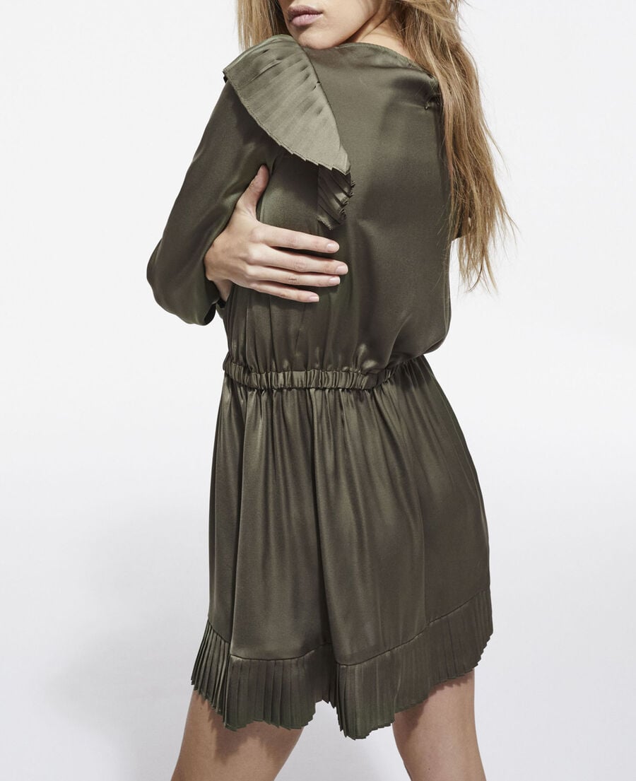 The Kooples F OLIVE NIGHT short khaki dress
