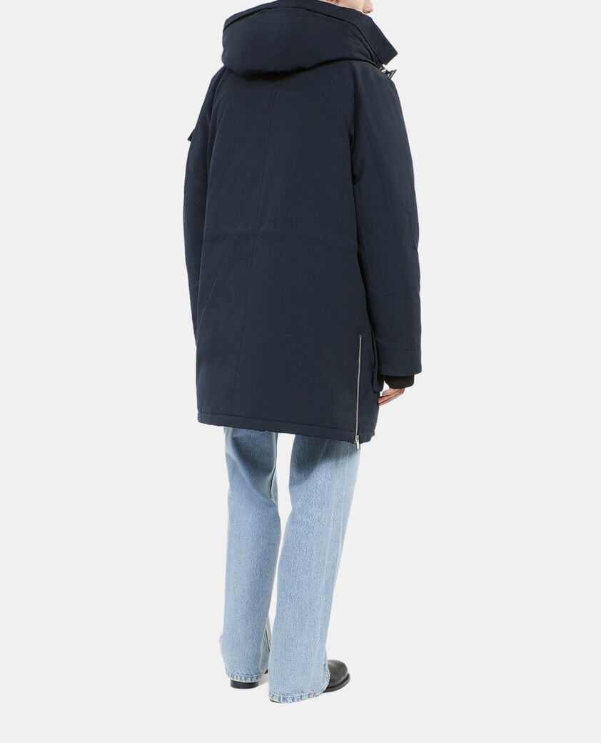 The Kooples HOMME NAVY parka à capuche bleu marine