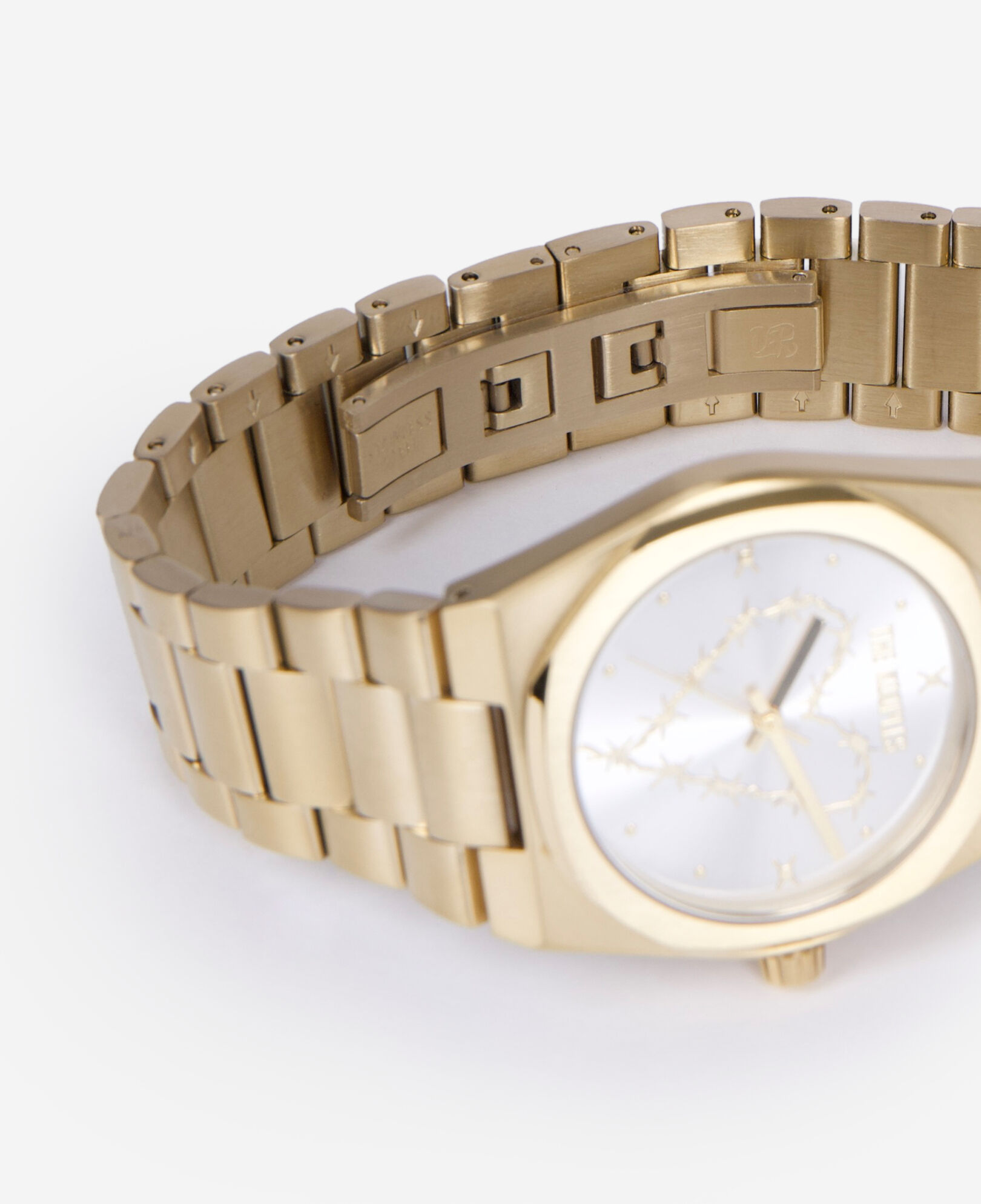 The Kooples MIXED GOLD heart wire watch
