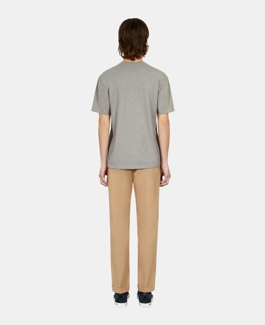 The Kooples HOMBRE ARDOISE_1 camiseta gris serigraf&iacute;a glendale