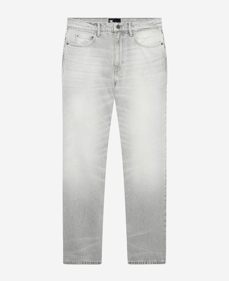 The Kooples MEN GREY light gray straight jeans
