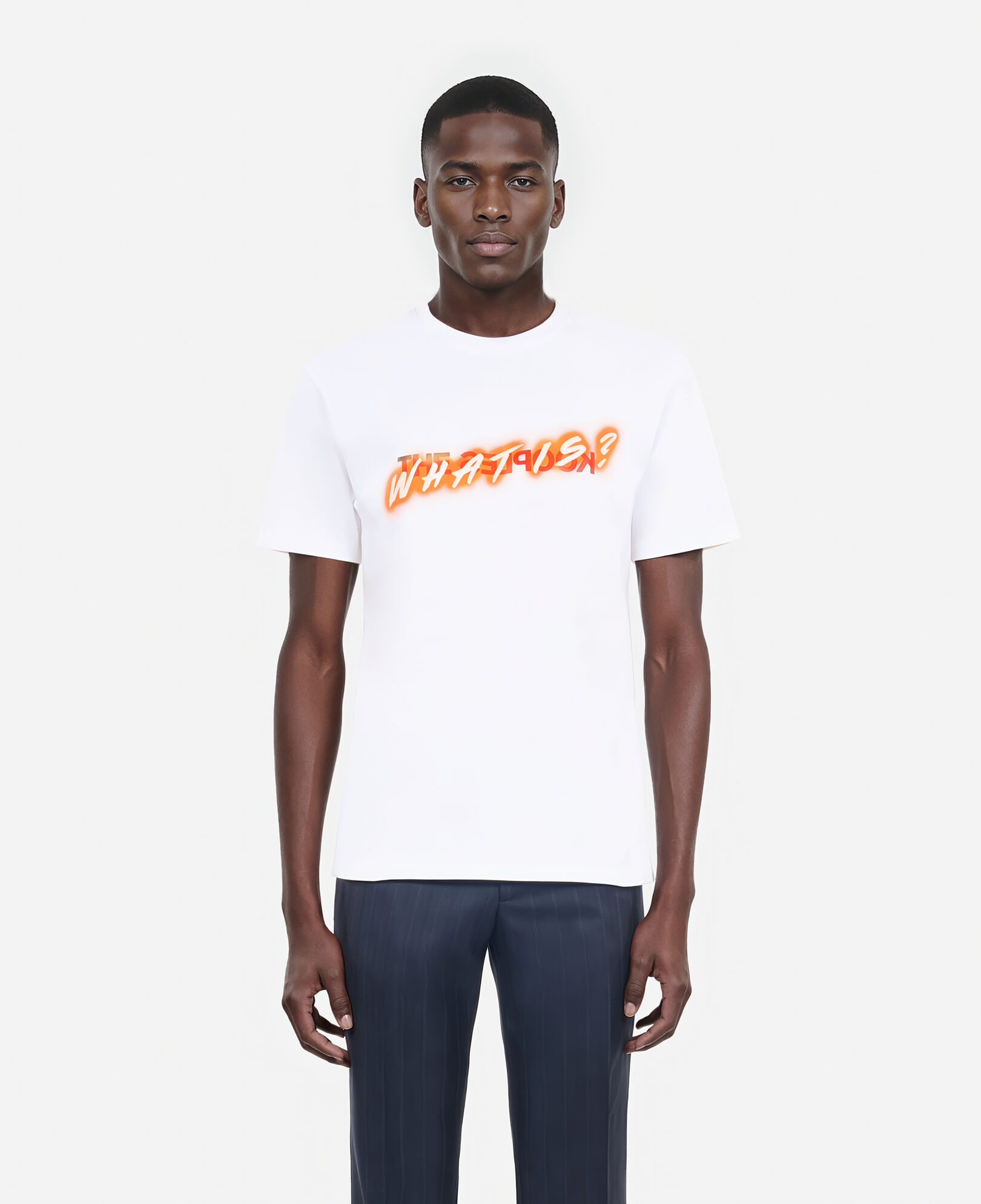 The Kooples MEN WHITE men's white what is t-shirt