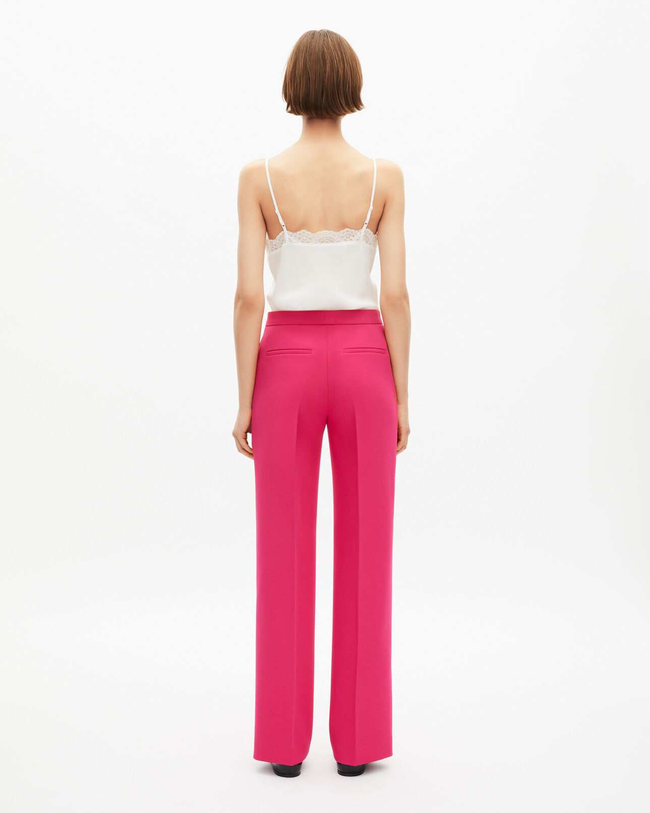 The Kooples WOMEN PINK pink crepe tailored pants