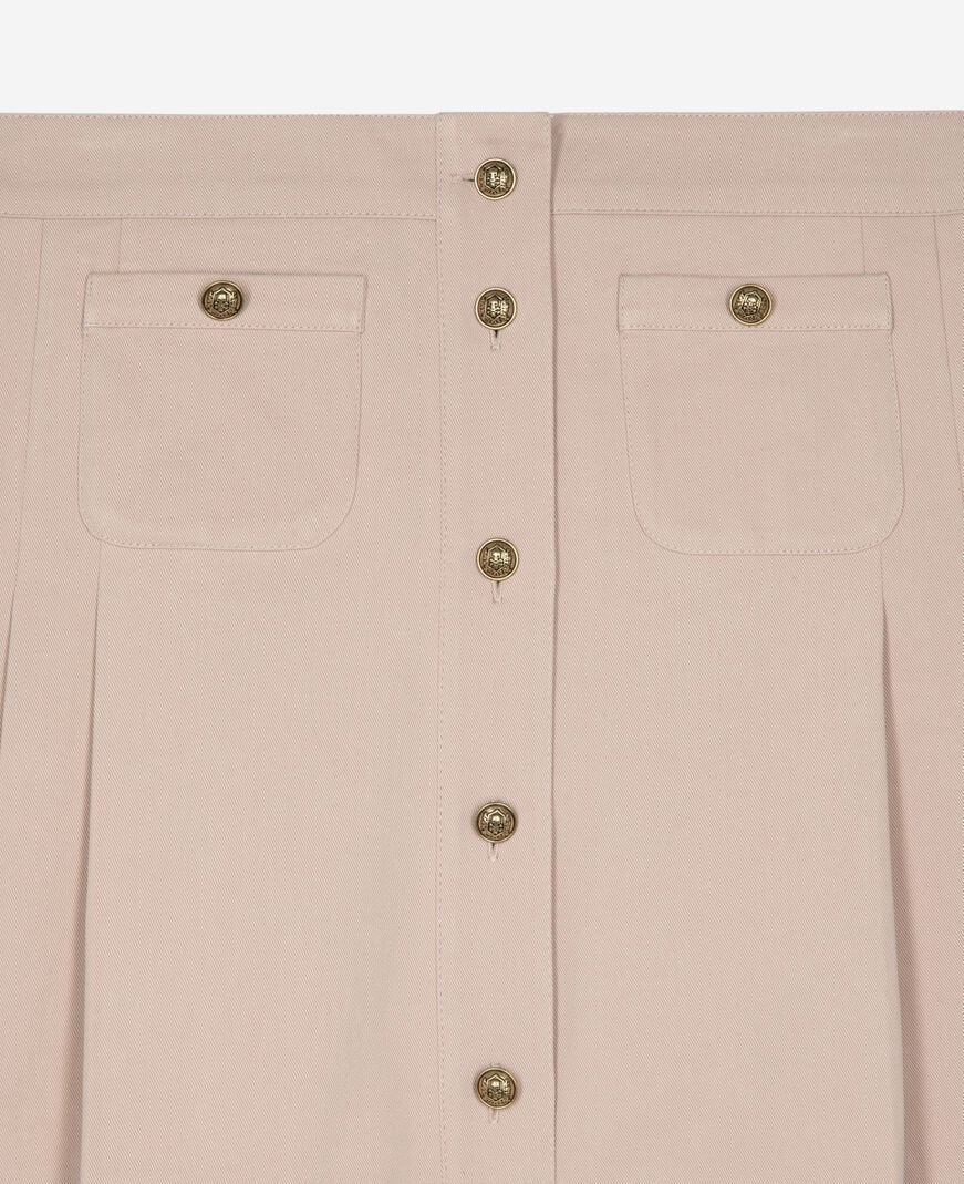 The Kooples WOMEN LILA short pleated skirt in light pink
