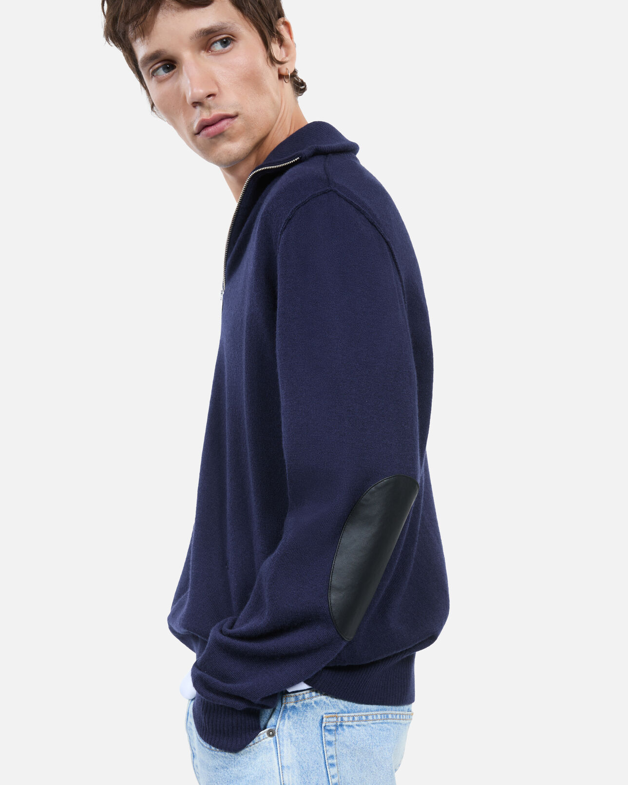 The Kooples MEN NAVY navy blue wool sweater