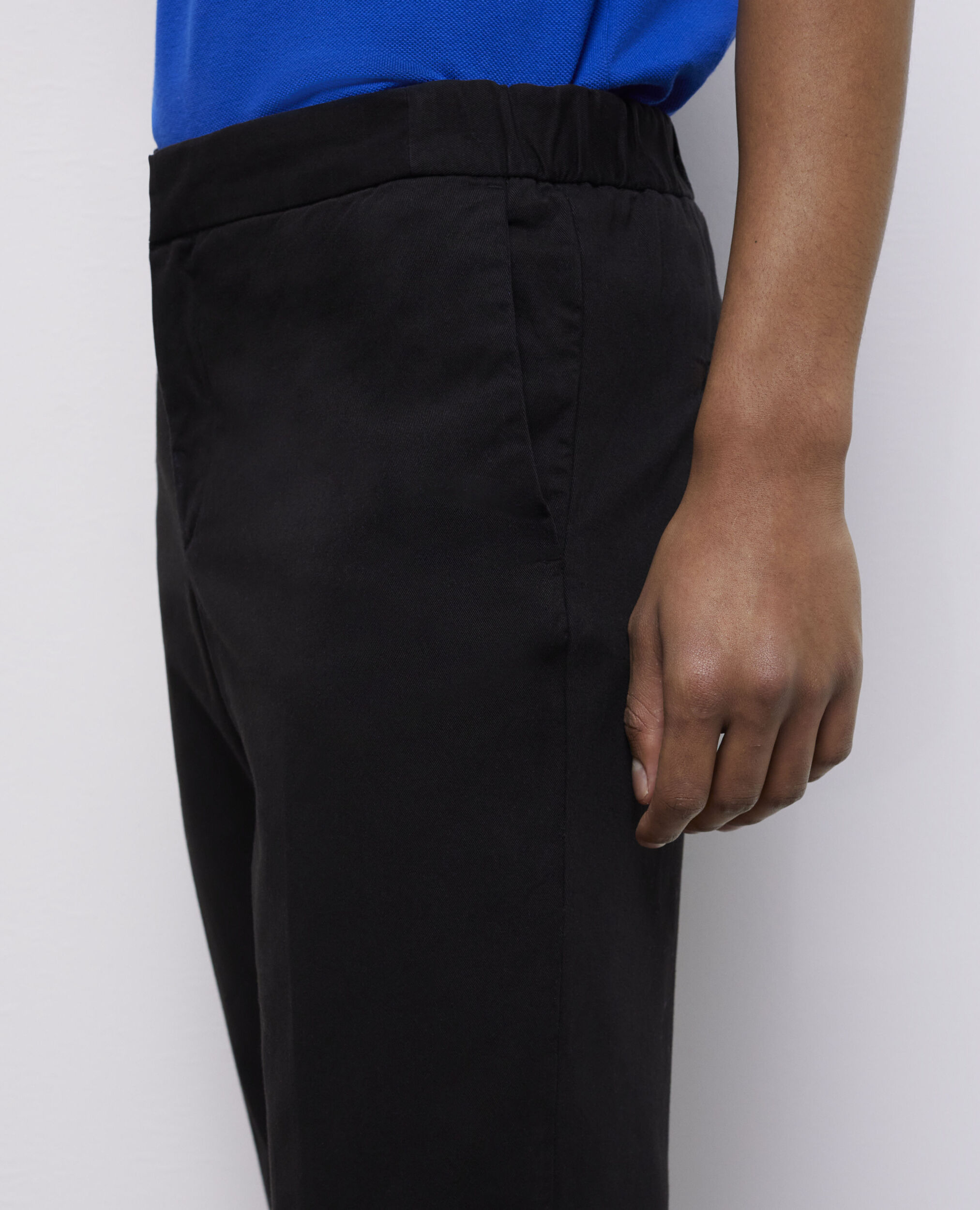 Pantalon droit noir, BLACK, hi-res image number null