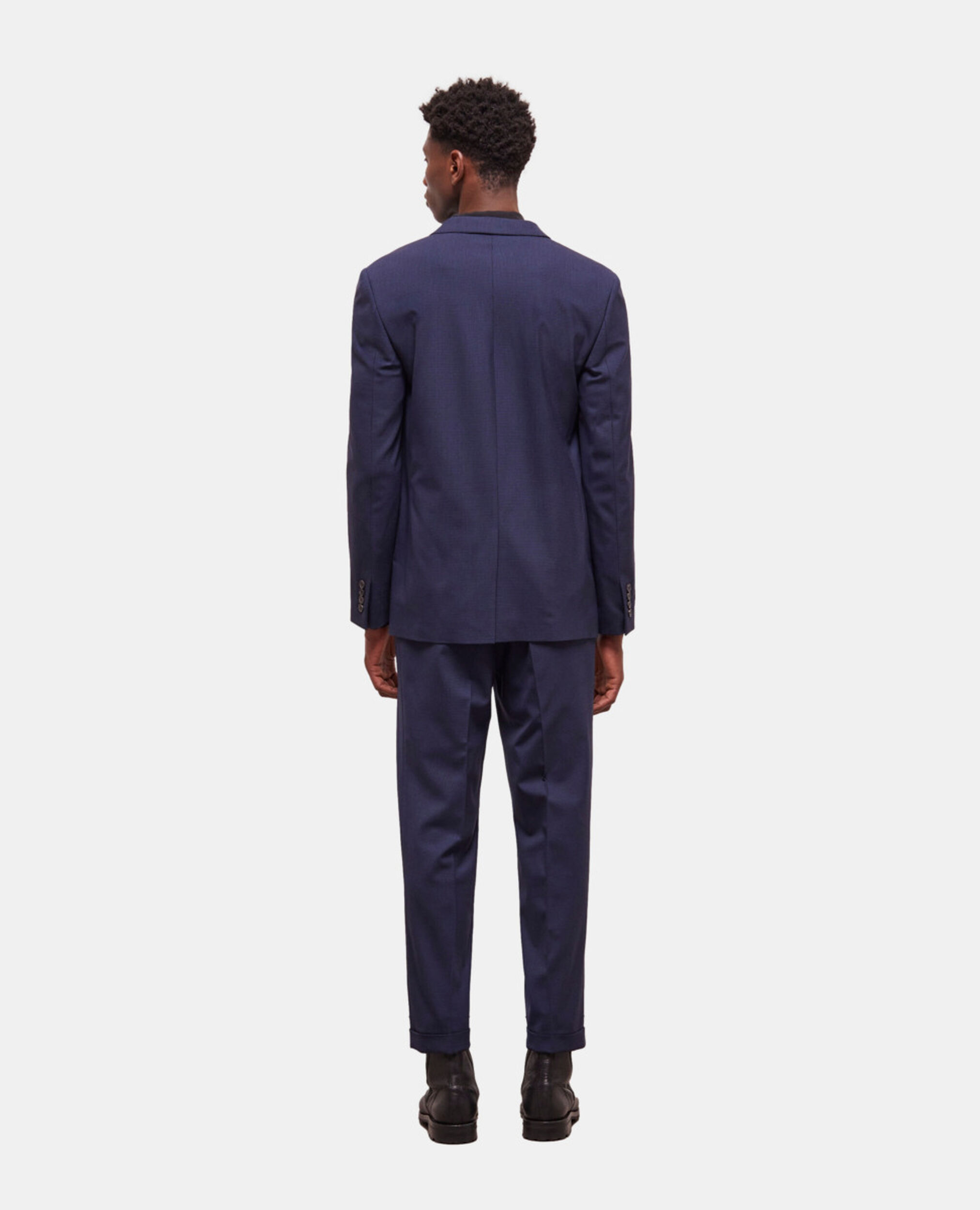 Veste de costume en laine pied-de-poule, BLACK / NAVY, hi-res image number null