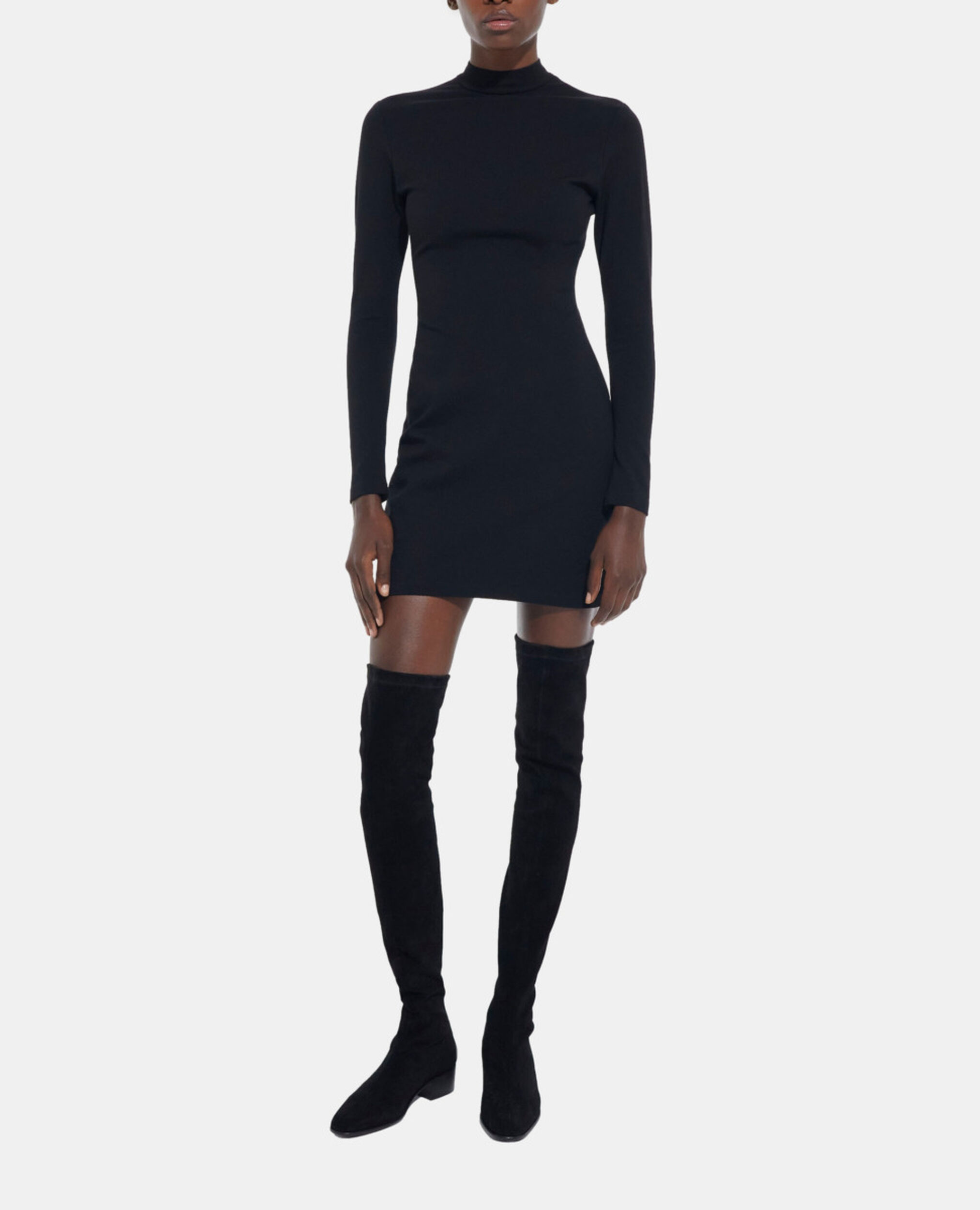 Schwarzes kurzes Kleid, BLACK, hi-res image number null