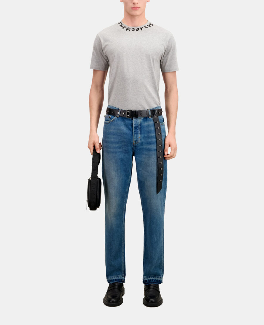 men's grey t-shirt with logo