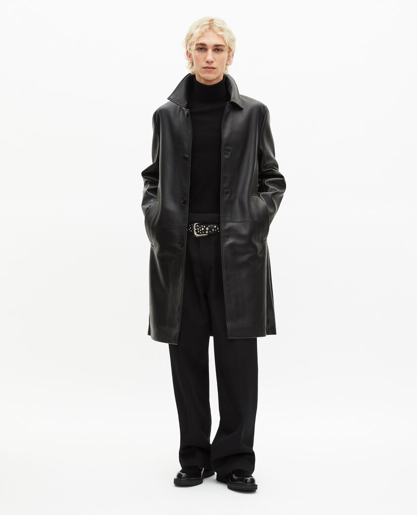 The Kooples HOMBRE BLACK abrigo negro de piel